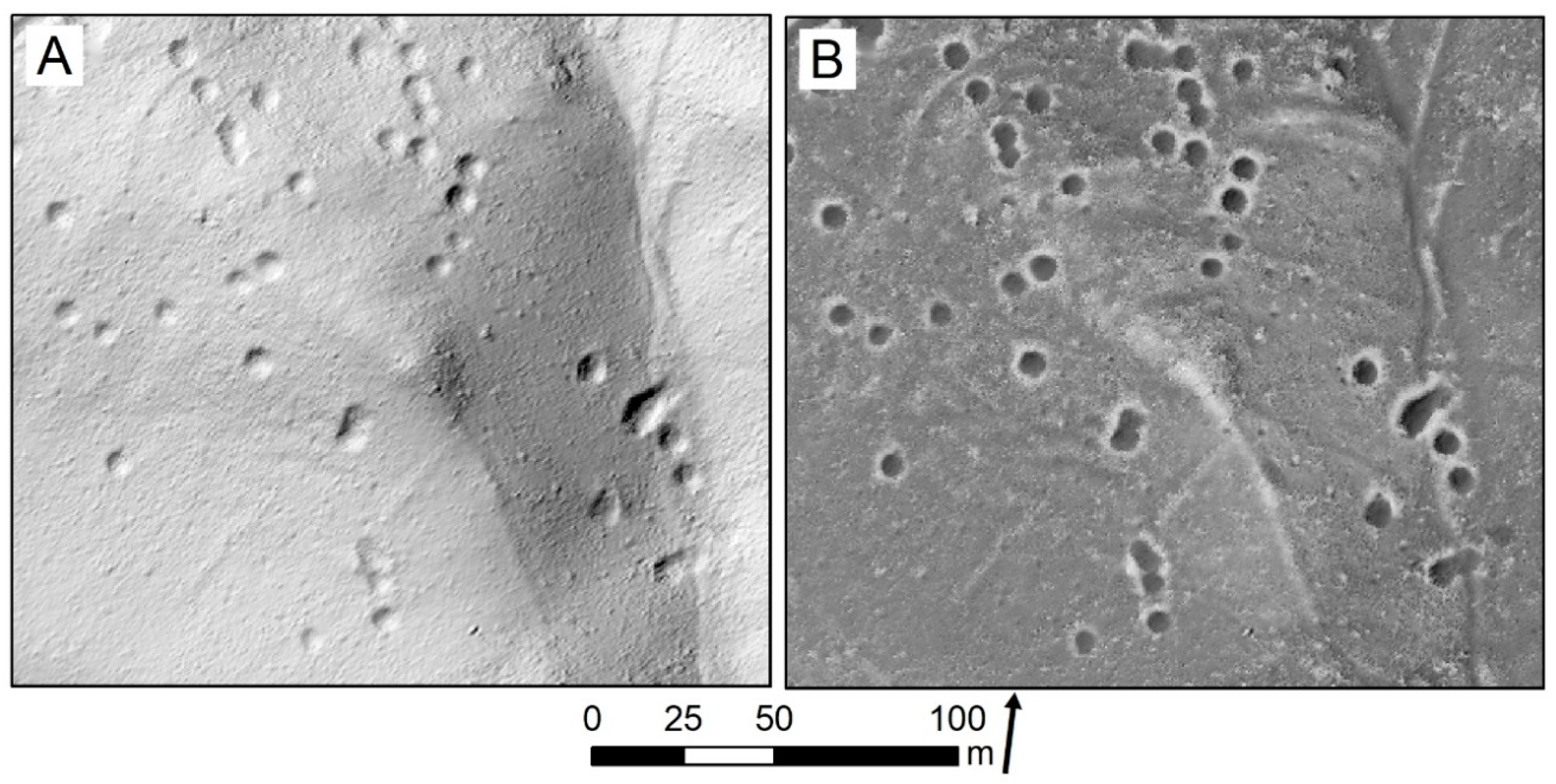 Ijgi Free Full Text Aerial Bombing Crater Identification Exploitation Of Precise Digital Terrain Models Html