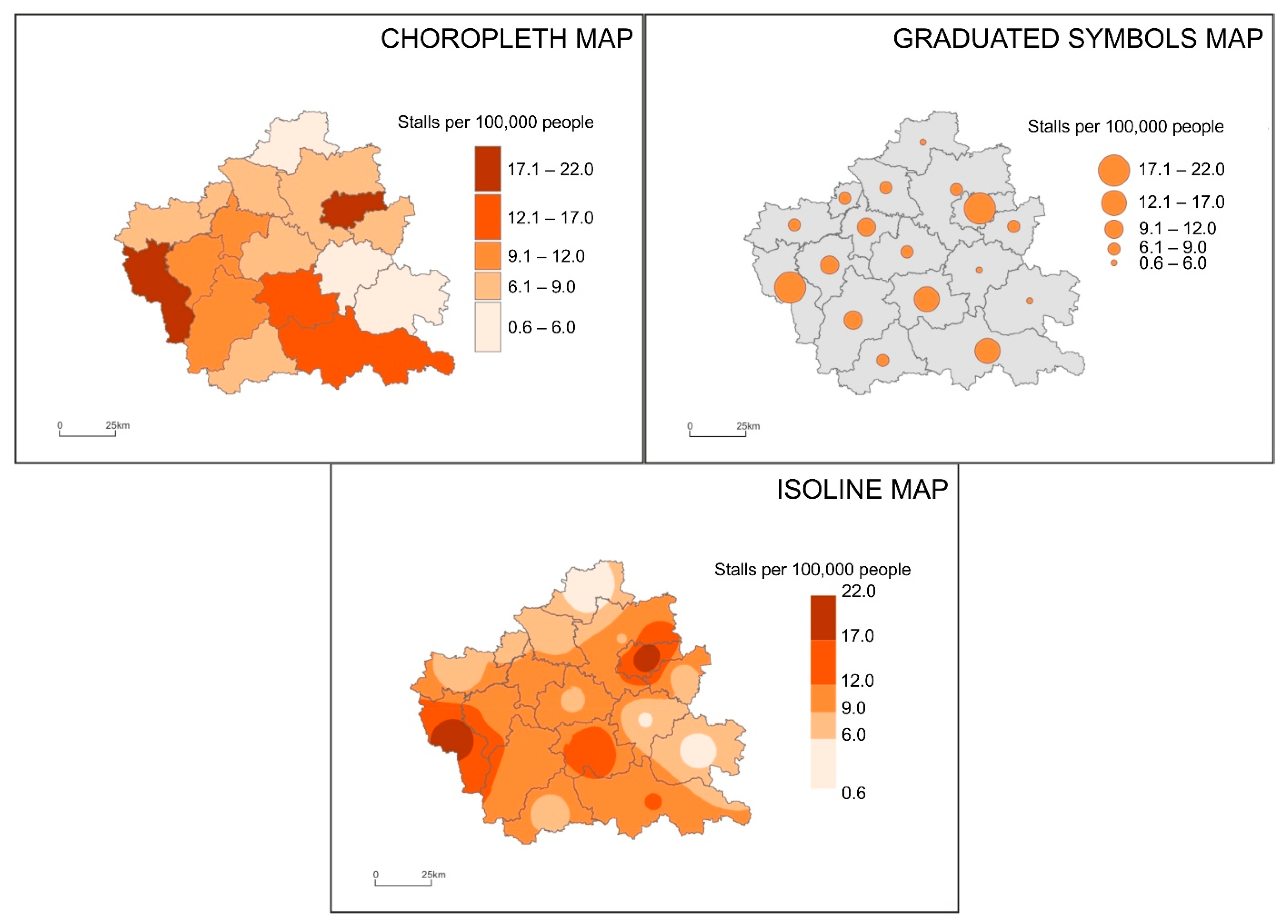 Figure 1 from Functional Efficiency, Effectiveness, and Expressivity of  Bertin's Visual Variable Colour Hue in Thematic Map Design