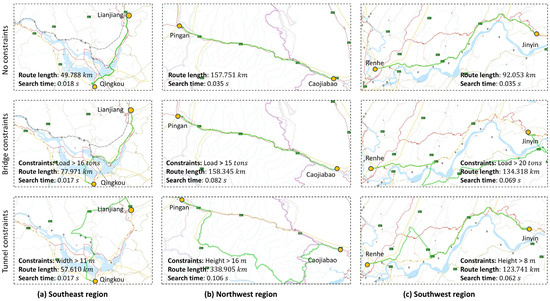An Efficient Route Planning Algorithm for Special Vehicles with Large ...