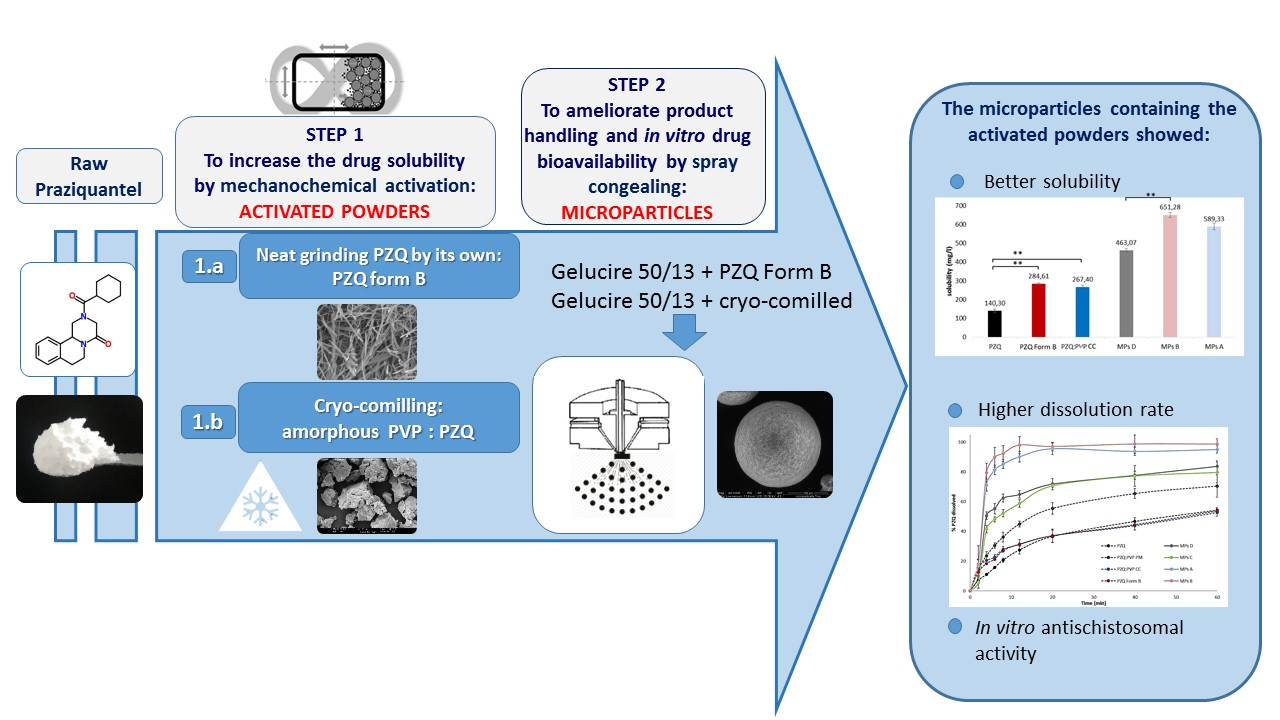 Ijms Free Full Text Combining Mechanochemistry And Spray Congealing For New Praziquantel Pediatric Formulations In Schistosomiasis Treatment Html