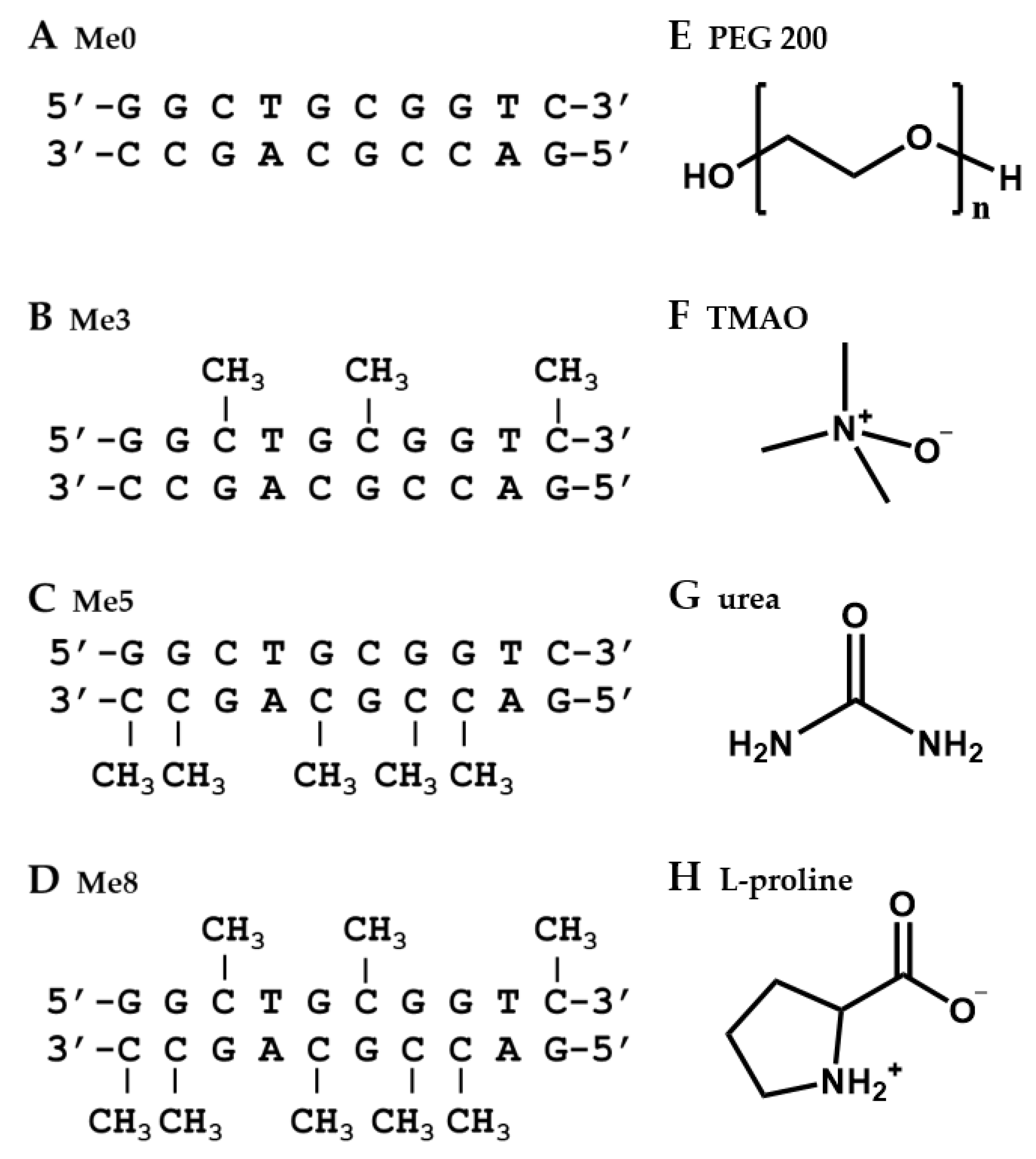 Ijms Free Full Text Combined Effects Of Methylated Cytosine And Molecular Crowding On The Thermodynamic Stability Of Dna Duplexes Html