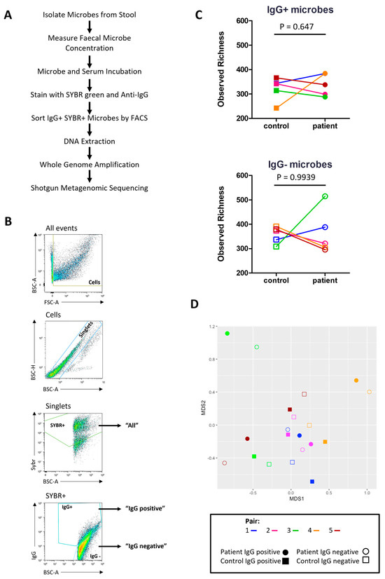 The systemic anti-microbiota IgG repertoire can identify gut