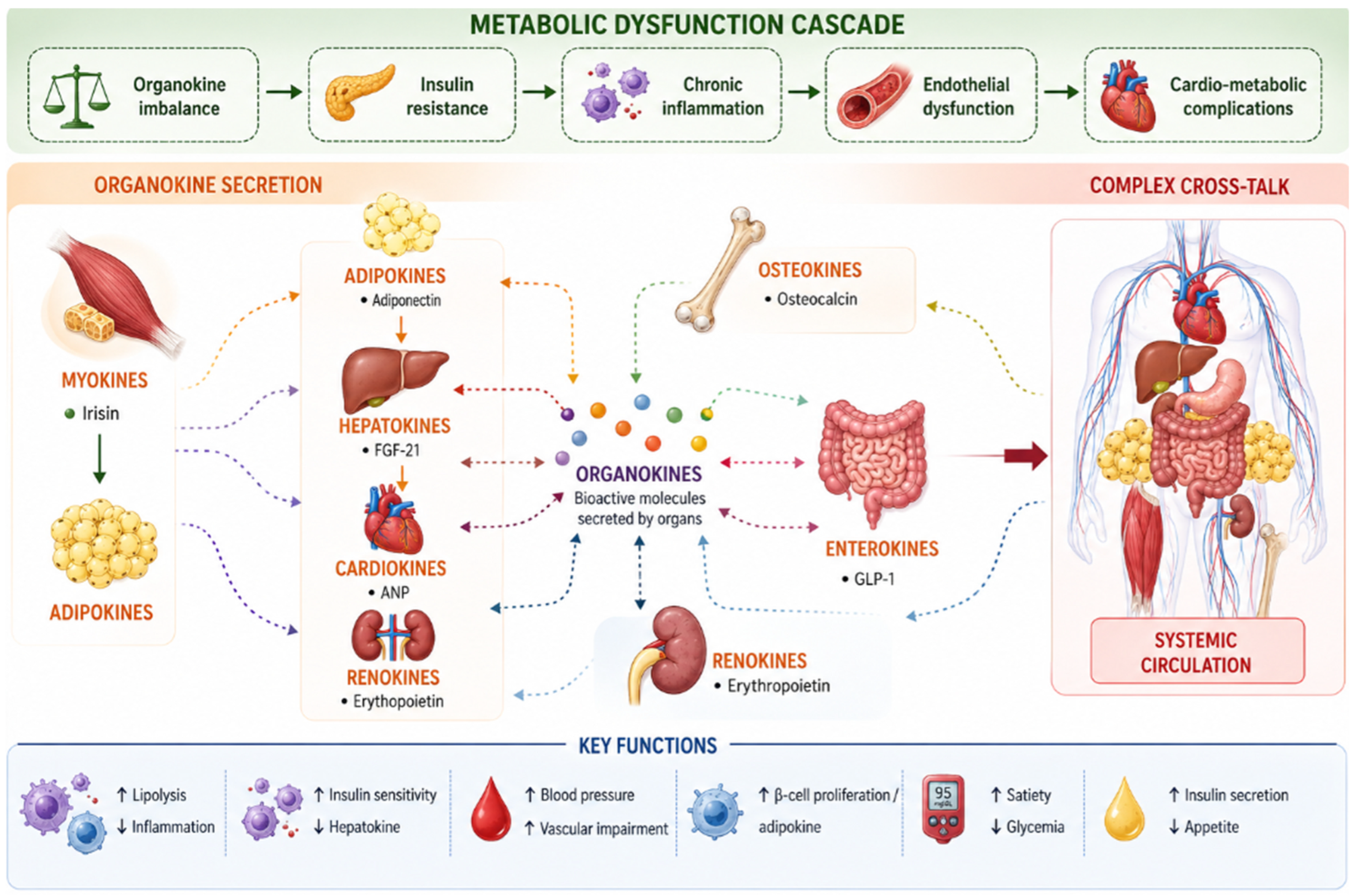 Metainflammation, Mitochondrial Dysfunction, and Organokine