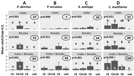 Insects Free Full Text Identification Of Pheromone Components Of Plagionotus Detritus Coleoptera Cerambycidae And Attraction Of Conspecifics Competitors And Natural Enemies To The Pheromone Blend Html