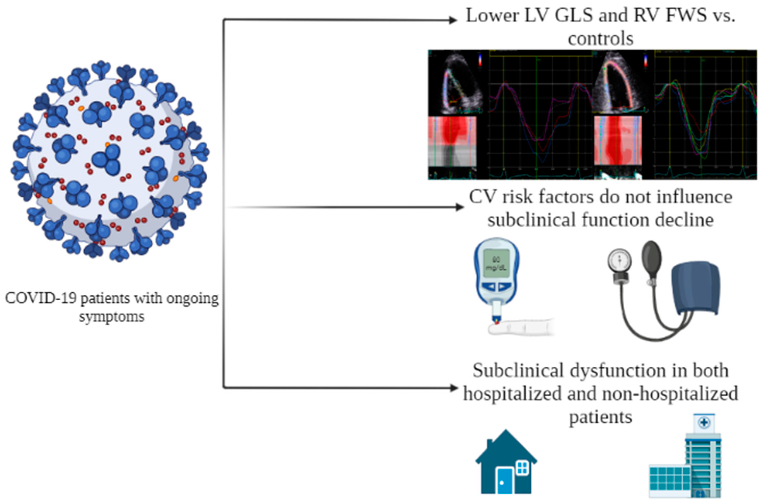 Left ventricular global longitudinal strain in low cardiac risk outpatients  who recently recovered from coronavirus disease 2019