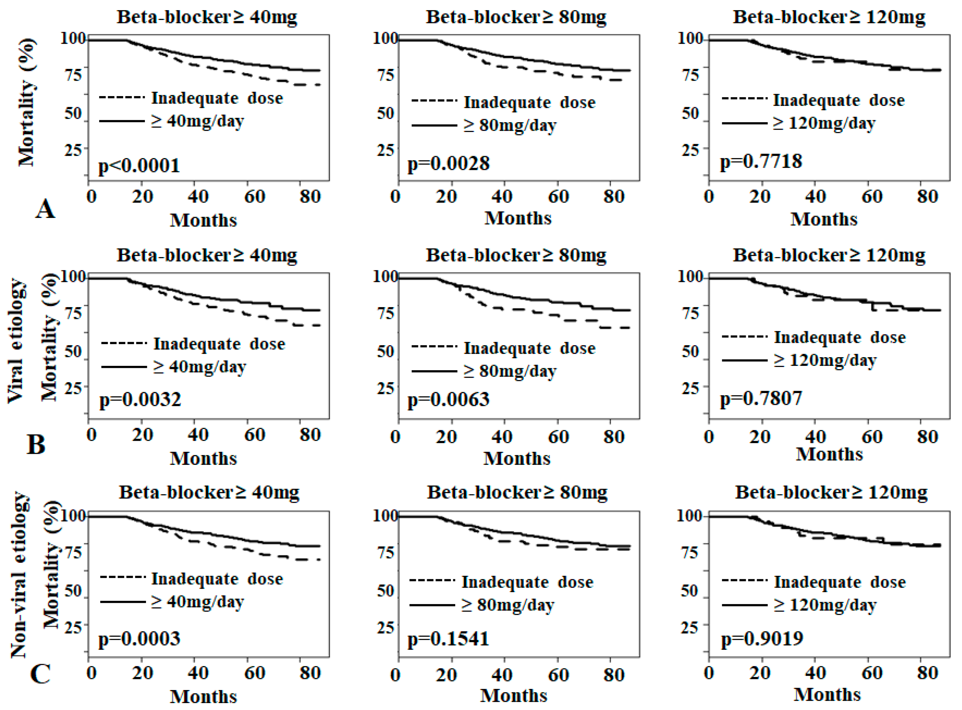 Beta Blocker Dose Comparison Chart