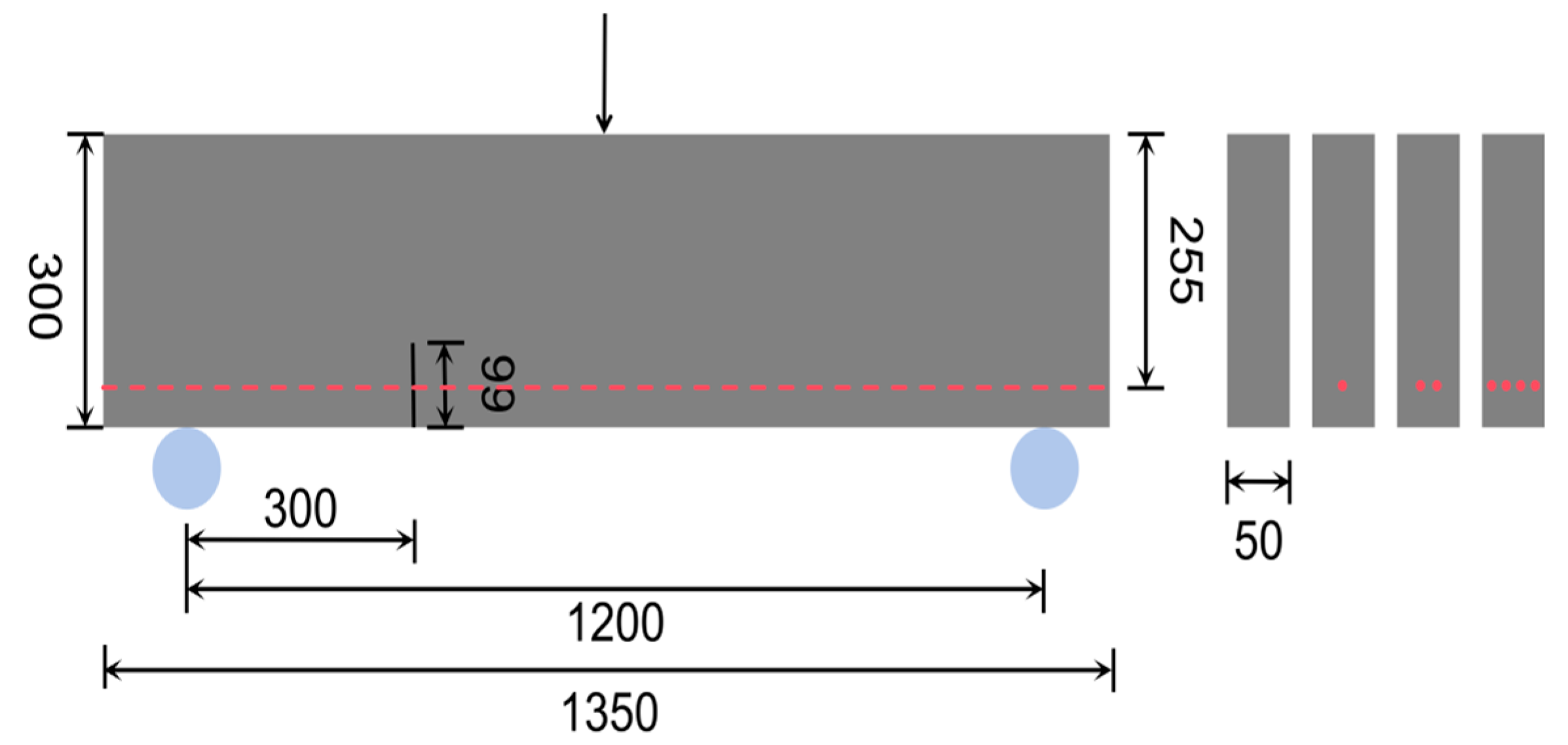Fracture Behavior of Crack-Damaged Concrete Beams Reinforced