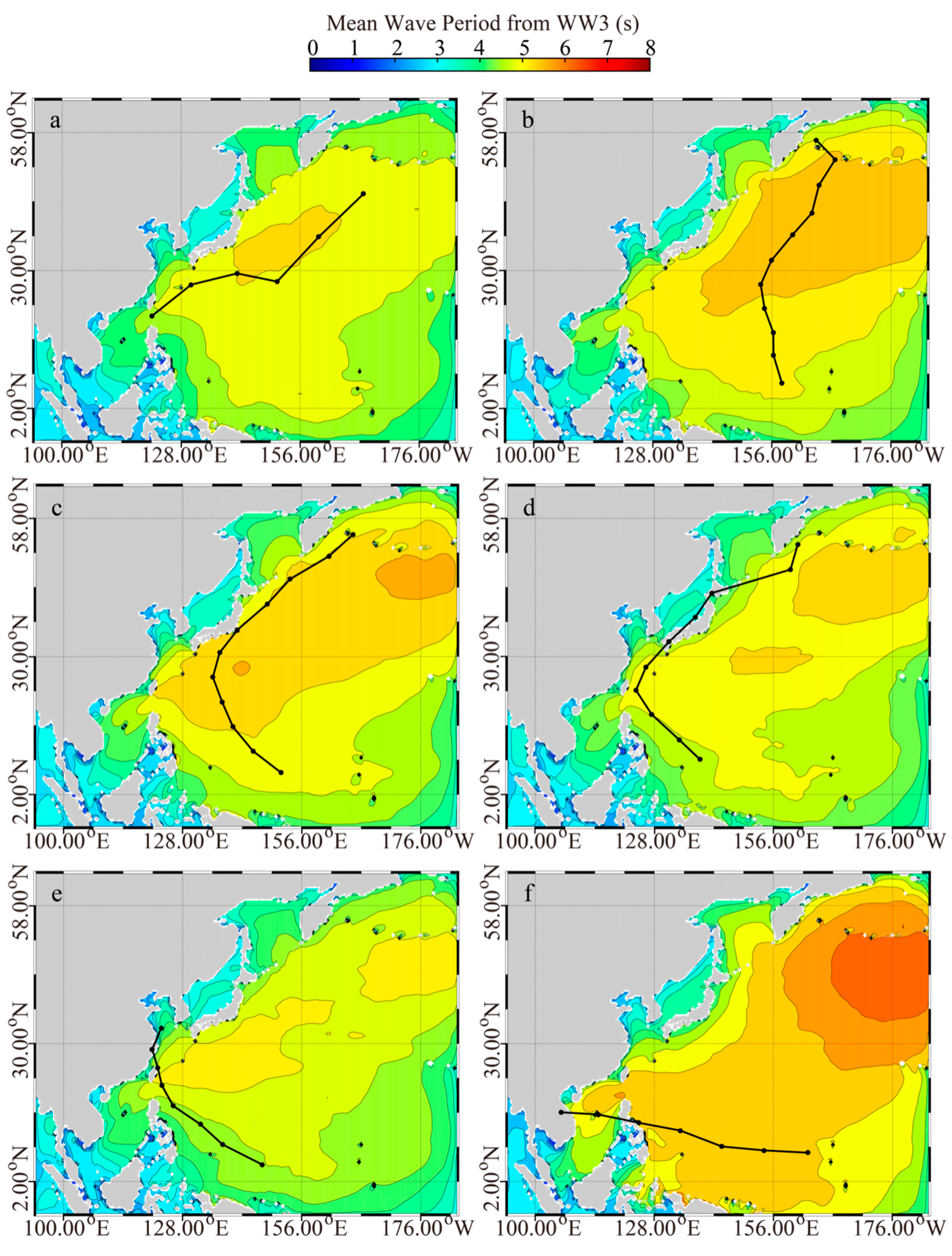 Jmse Free Full Text Analysis Of Typhoon Induced Waves Along Typhoon Tracks In The Western North Pacific Ocean 1998 17 Html