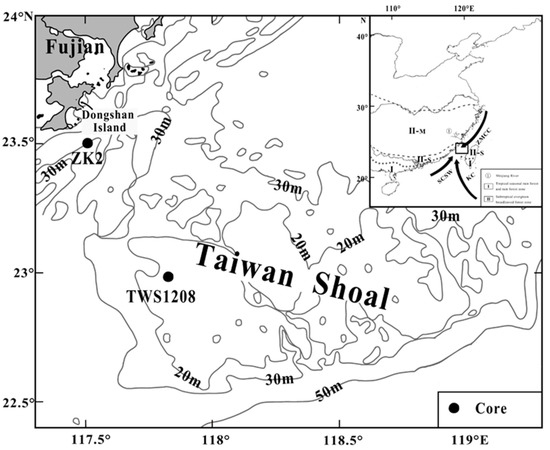 Sedimentary Environmental Evolution of the Western Taiwan