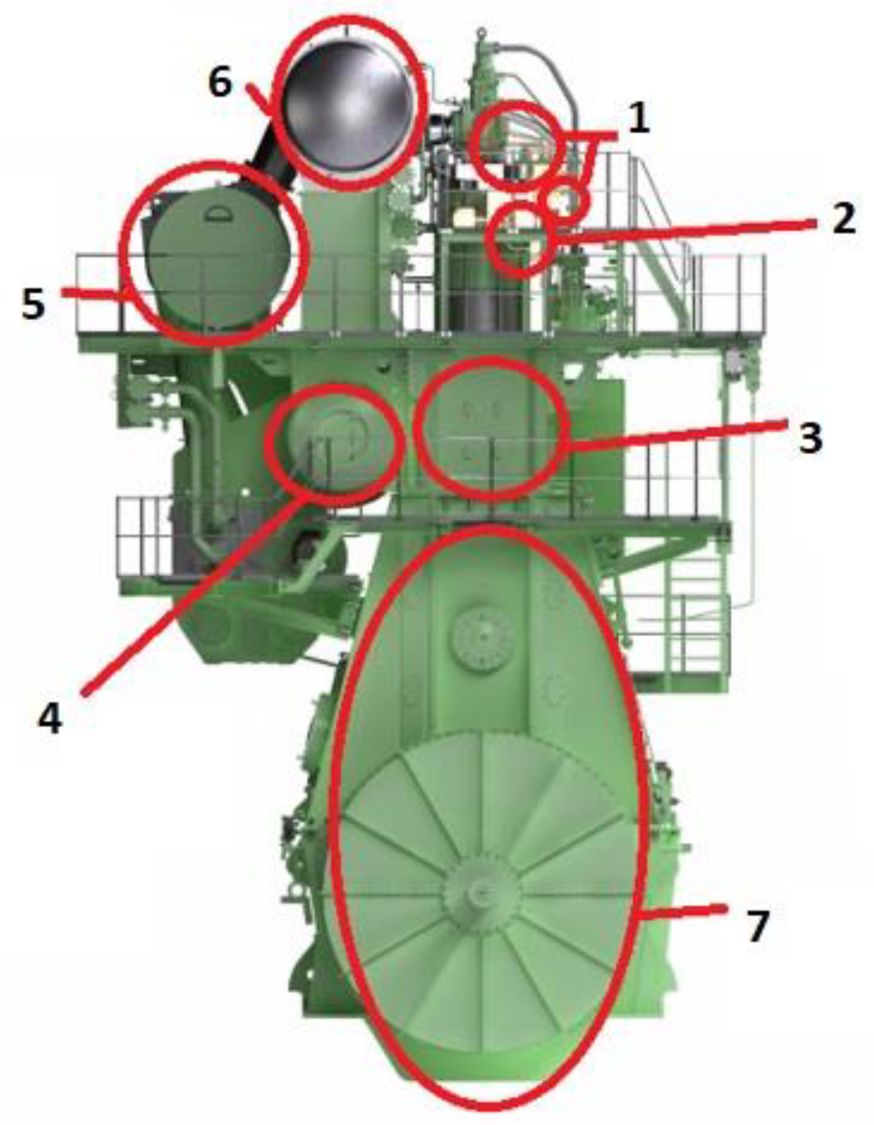 2 stroke marine diesel engine
