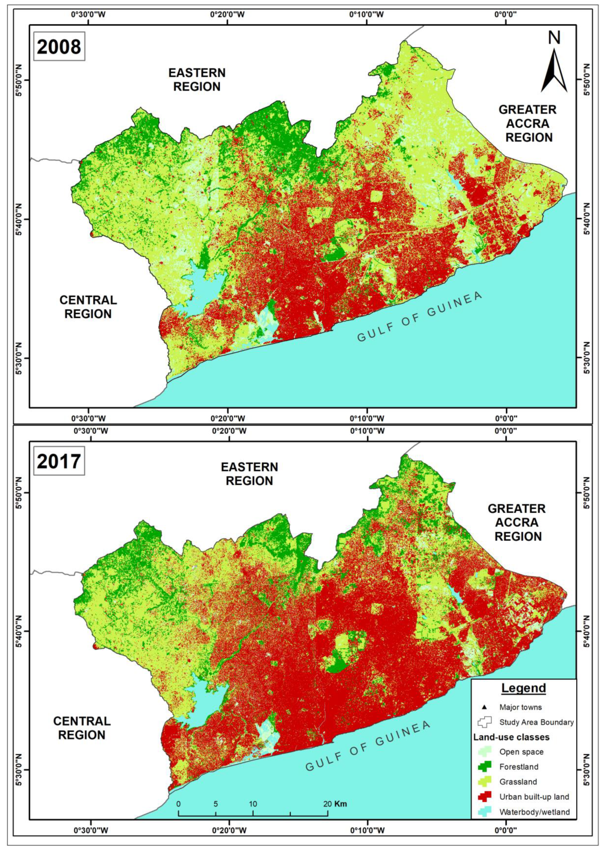 Land Free FullText Unravelling the Frontiers of Urban Growth
