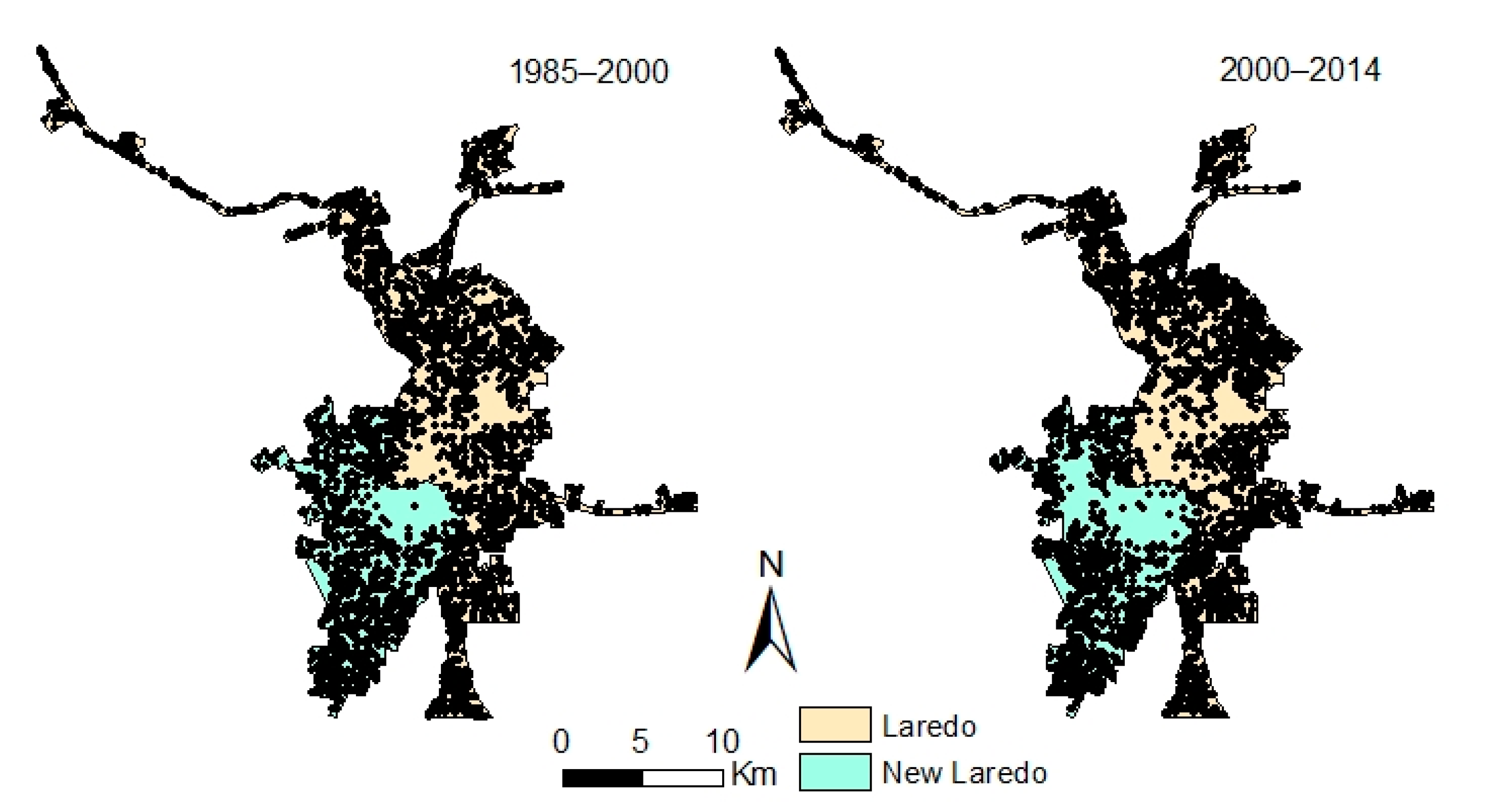 Land Free Full Text Global And Local Modeling Of Land Use Change In The Border Cities Of Laredo Texas Usa And Nuevo Laredo Tamaulipas Mexico A Comparative Analysis Html