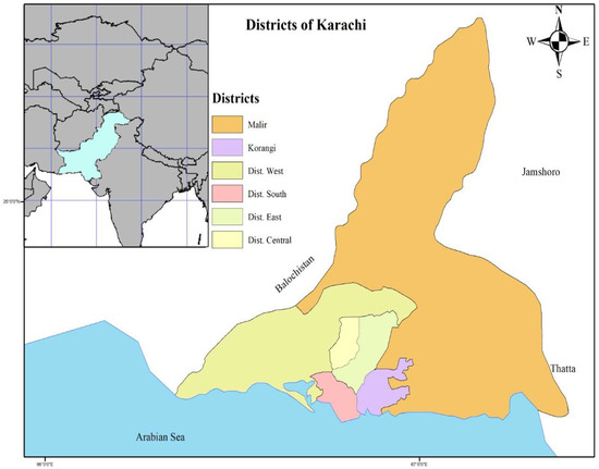 Karachi South District Map Land | Free Full-Text | Addressing Social Inequality And Improper Water  Distribution In Cities: A Case Study Of Karachi, Pakistan | Html