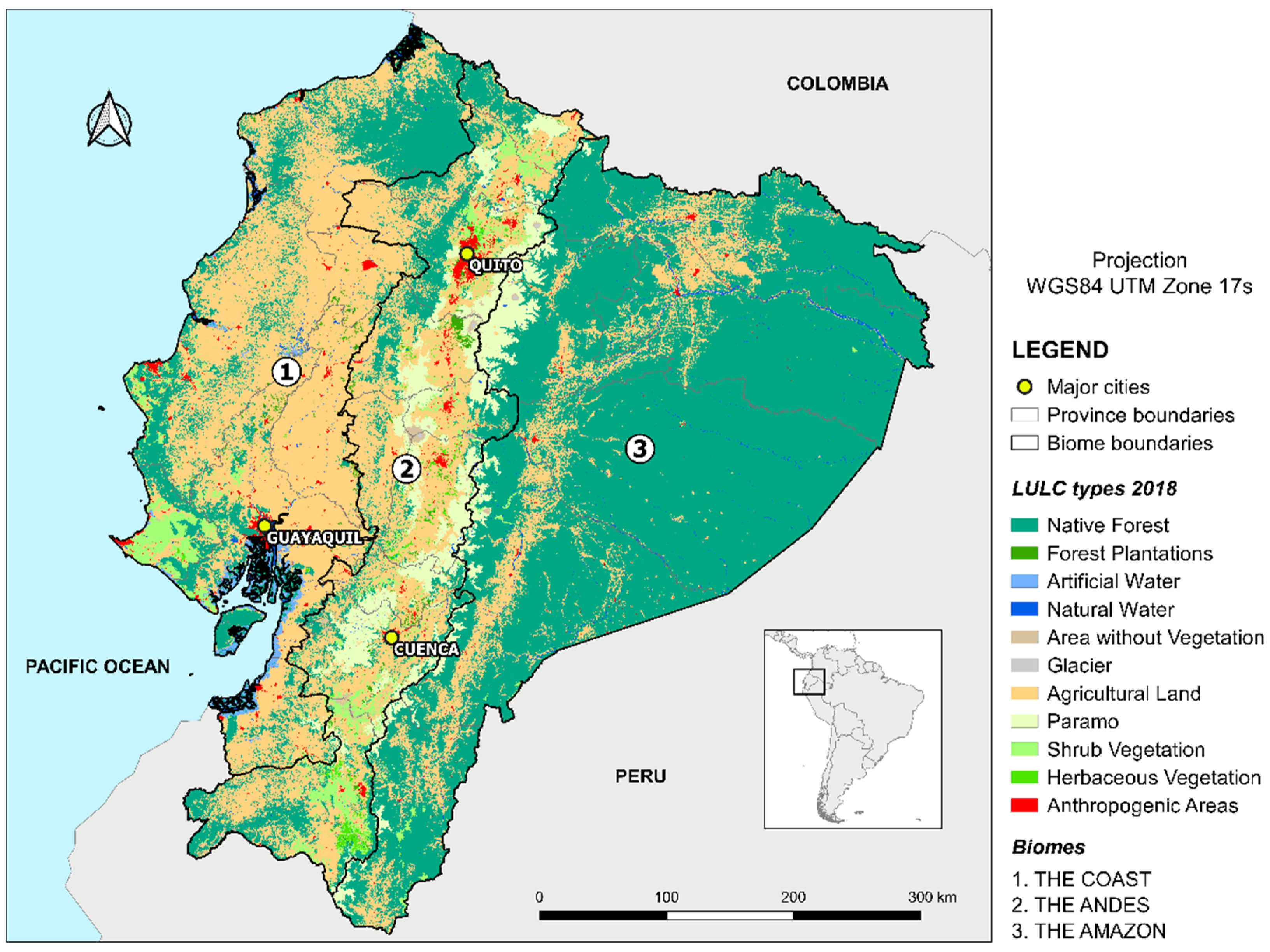 Deforestation in Continental Ecuador with a Focus on Protected Areas