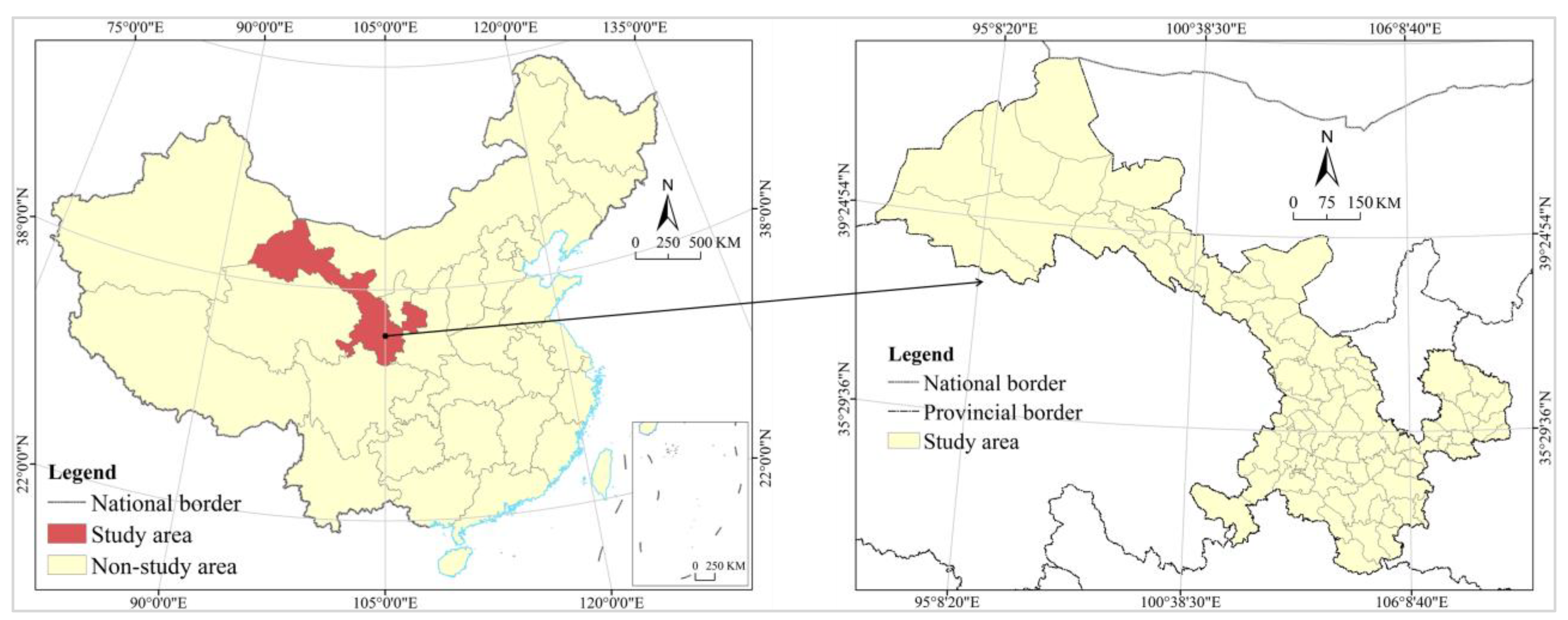 Land | Free Full-Text | A Dynamic Performance and Differentiation  Management Policy for Urban Construction Land Use Change in Gansu, China