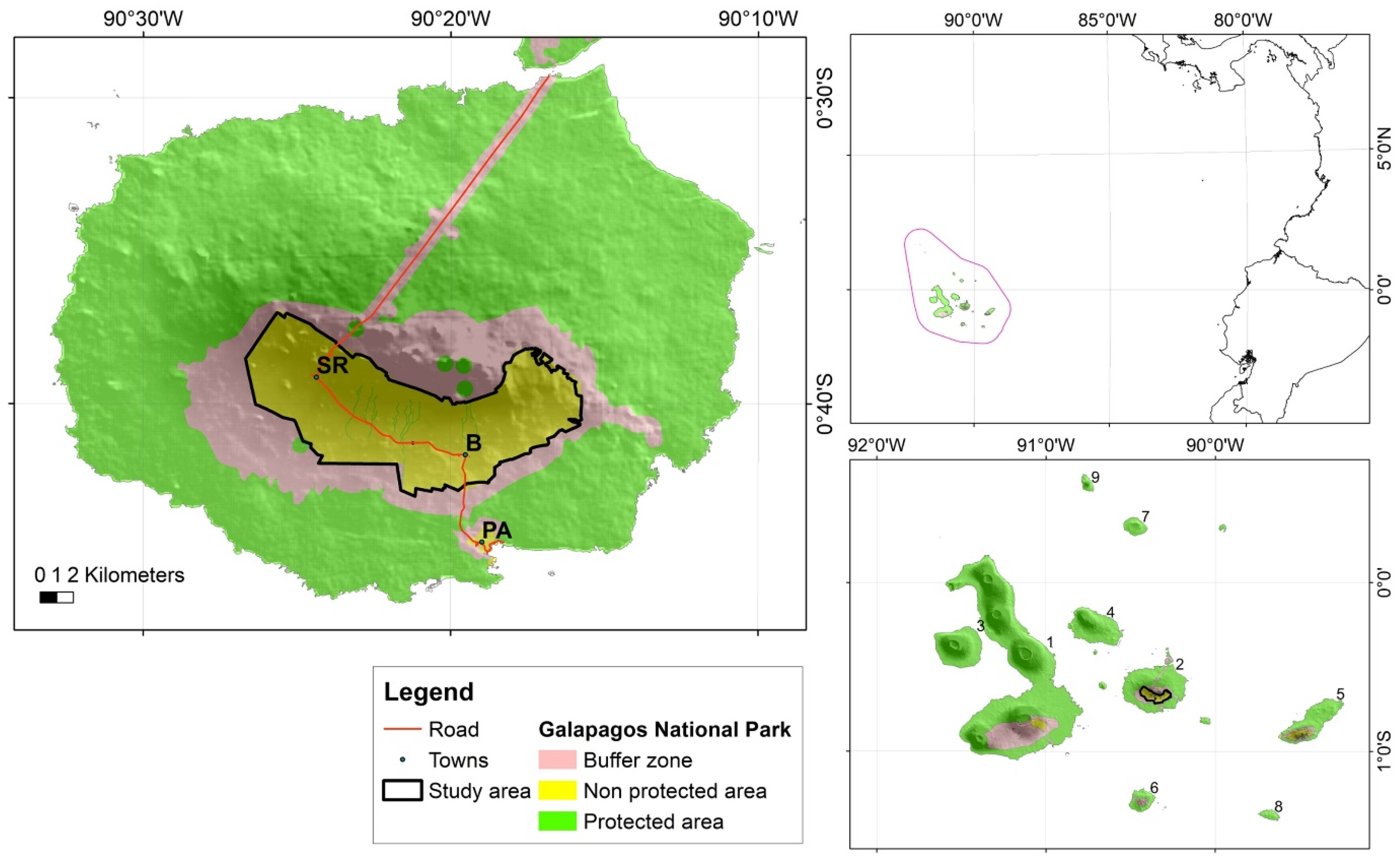 Multiple anthropogenic stressors in the Galápagos Islands' complex