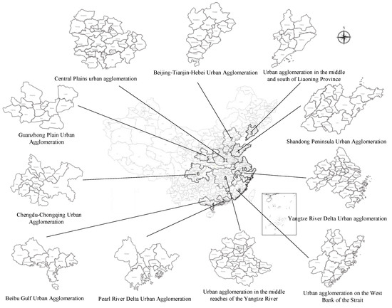 Land | Free Full-Text | Spatial Coupling Coordination Evaluation between  Population Growth, Land Use and Housing Supply of Urban Agglomeration in  China