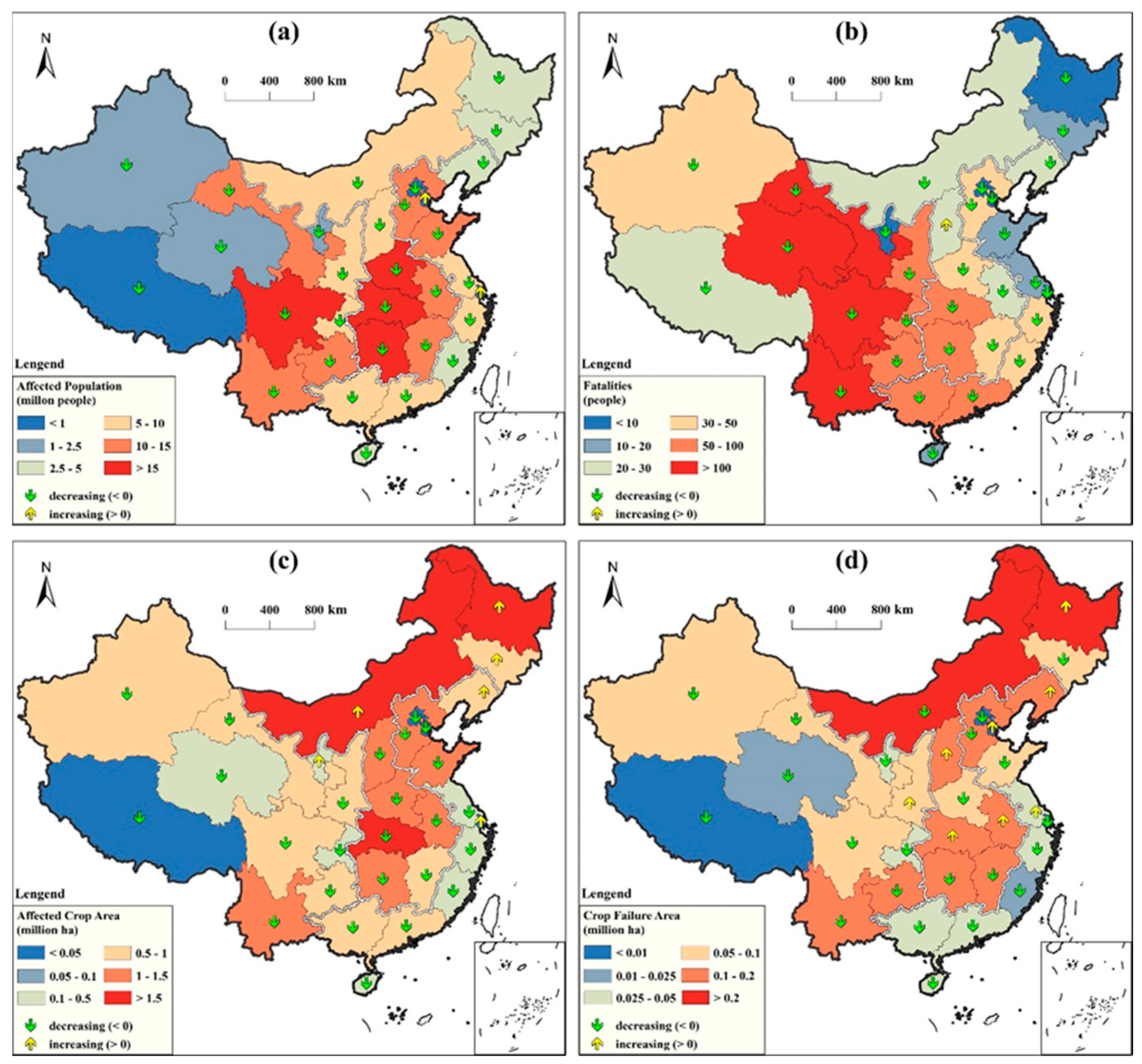 Land | Free Full-Text | Characteristics of Disaster Losses 