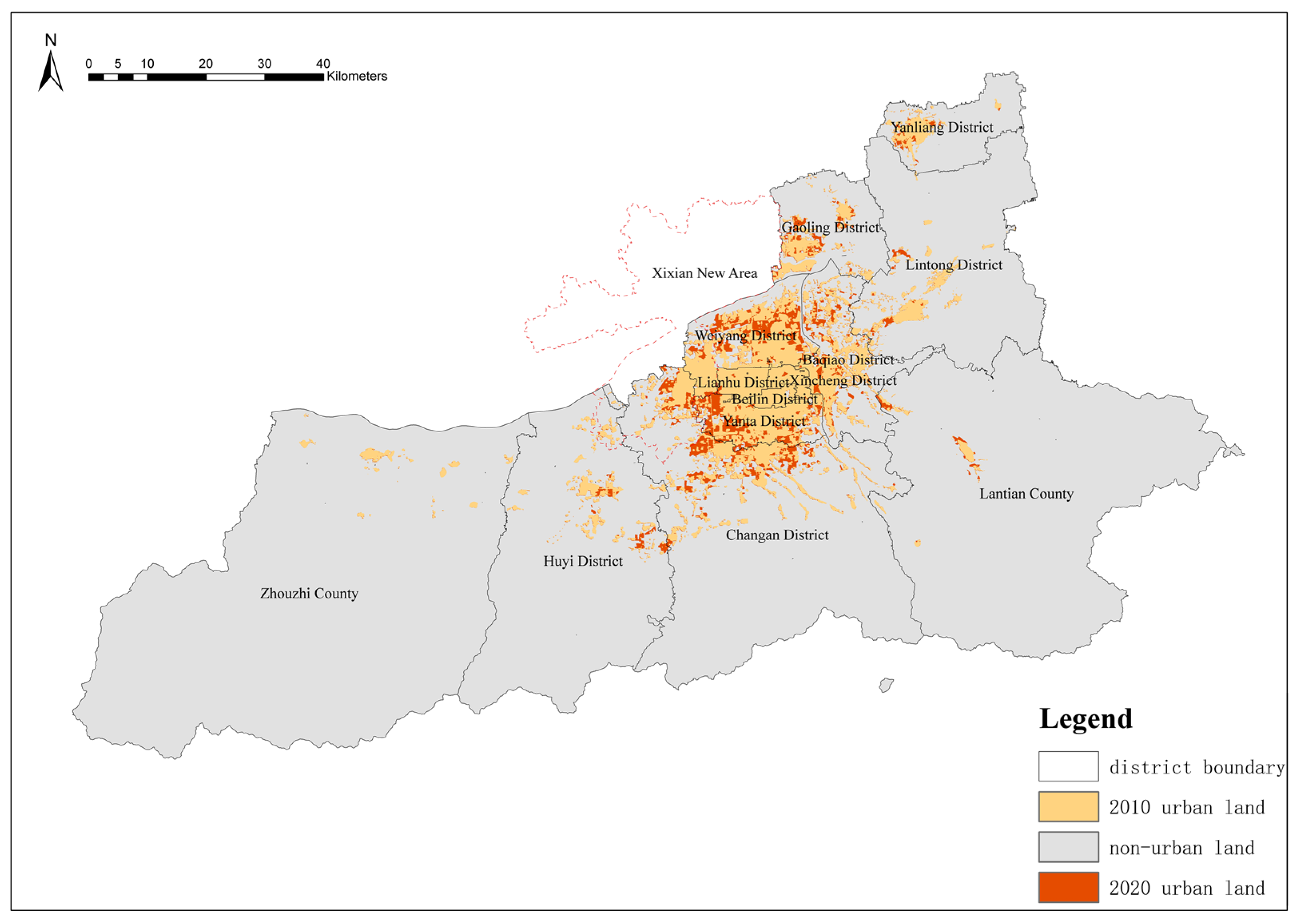 Land Free FullText Urban Growth Simulation Based on a Multi