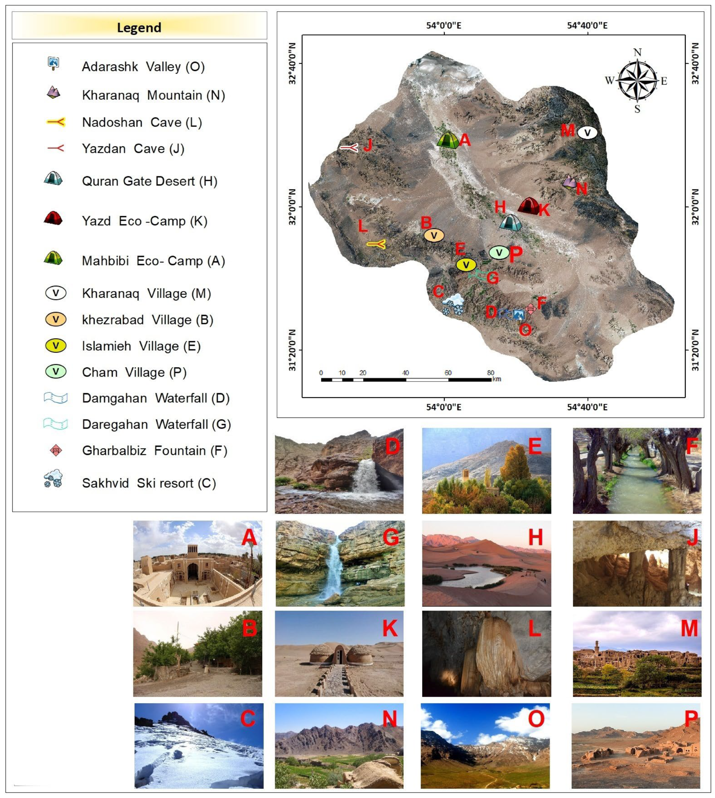Land Free Full-Text Landscapes of the Yazd-Ardakan Plain (Iran) and the Assessment of Geotourismandmdash;Contribution to the Promotion and Practice of Geotourism and Ecotourism