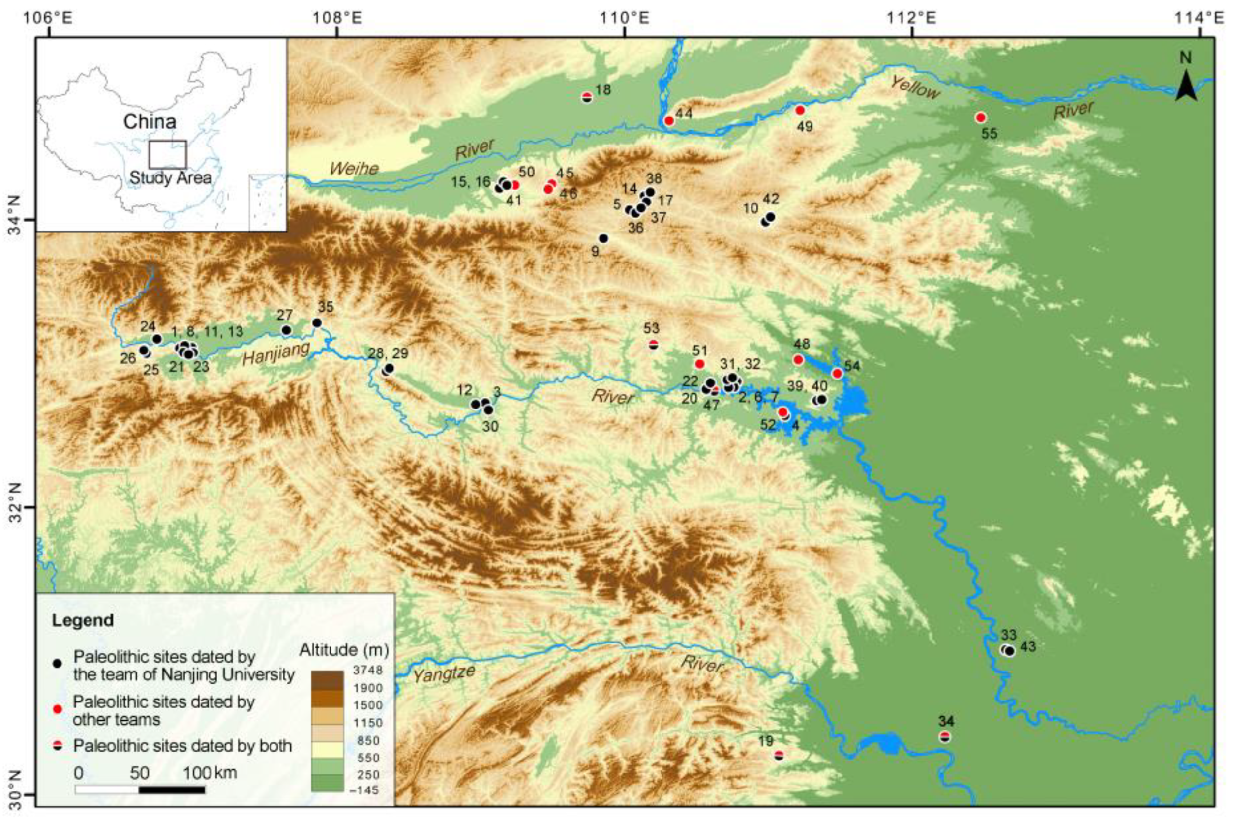 Early Hominin Dispersal across the Qinling Mountains, China, during the Mid-Pleistocene Transition Early Hominin Dispersal across the Qinling Mountains, China, during the Mid-Pleistocene Transition