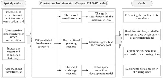 A Simulation of the Spatial Expansion Process of Shrinking