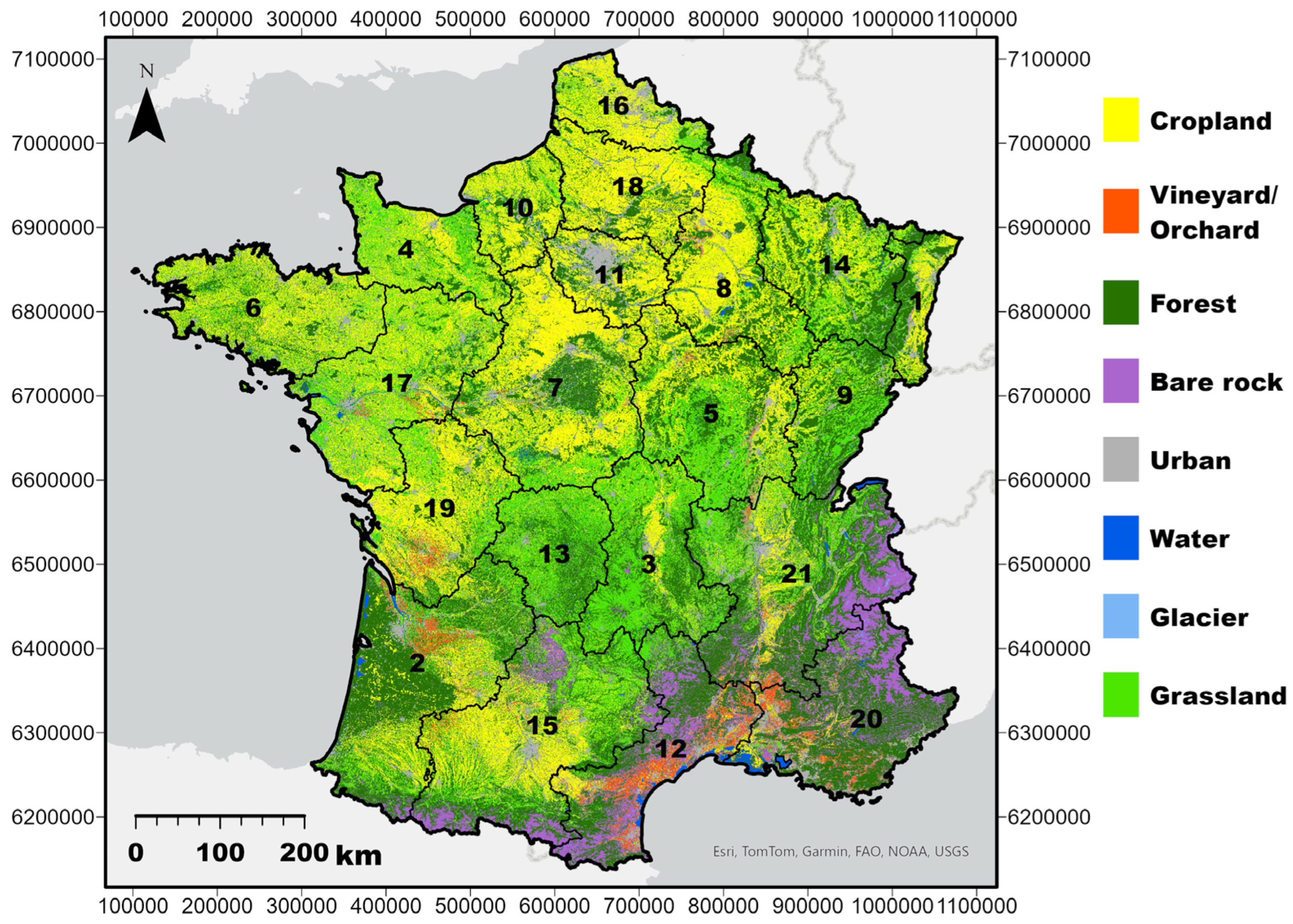 Mapping Topsoil Behavior to Compaction at National Scale