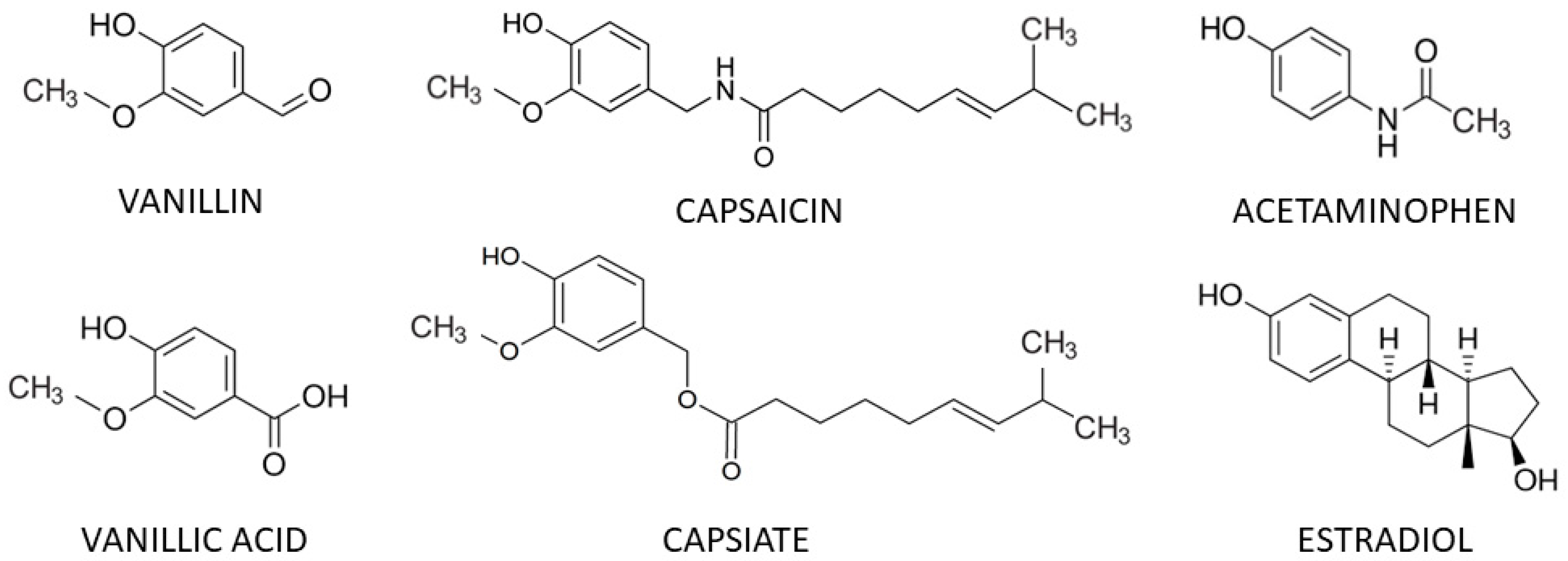 Capsaicin (But Not Other Vanillins) Enhances Estrogen
