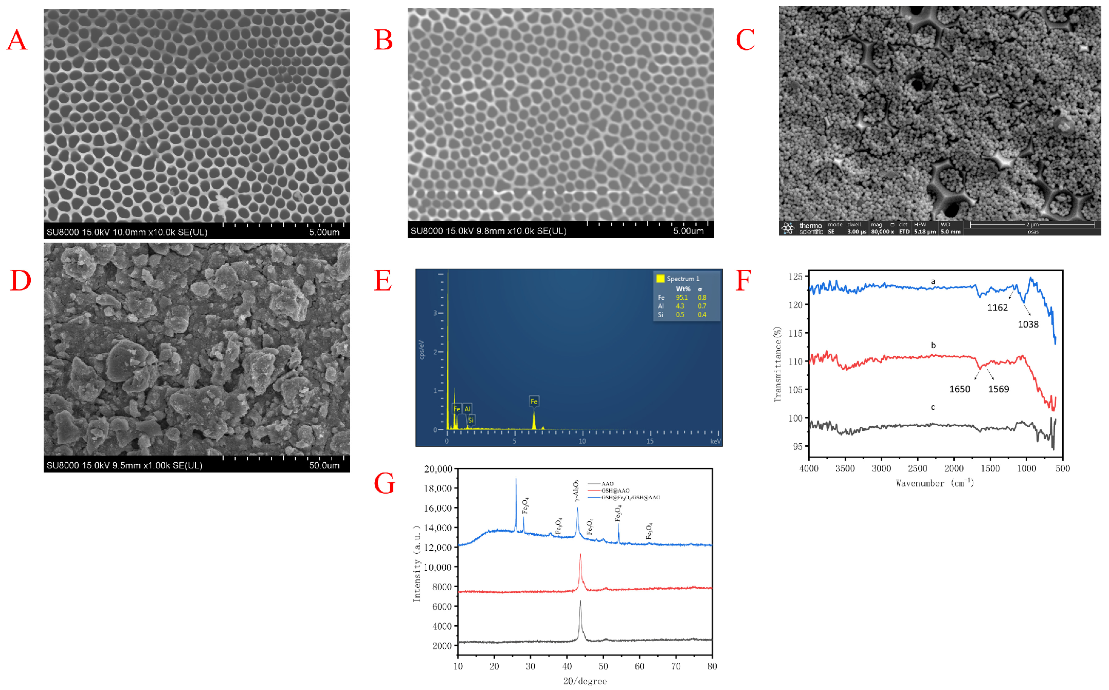 Glutathione and Magnetic Nanoparticle-Modified Nanochannels