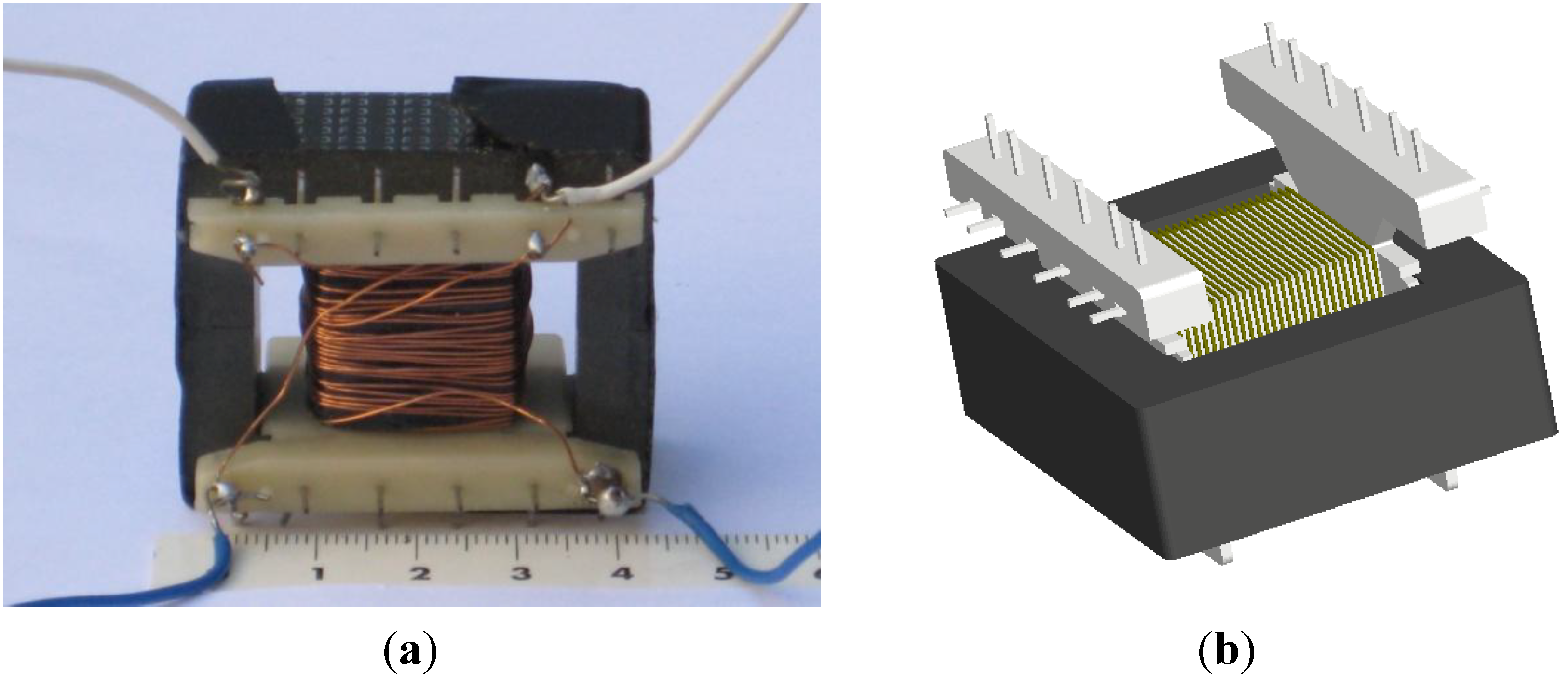 Modeling of EType Ferrite Inductors Using Finite Element