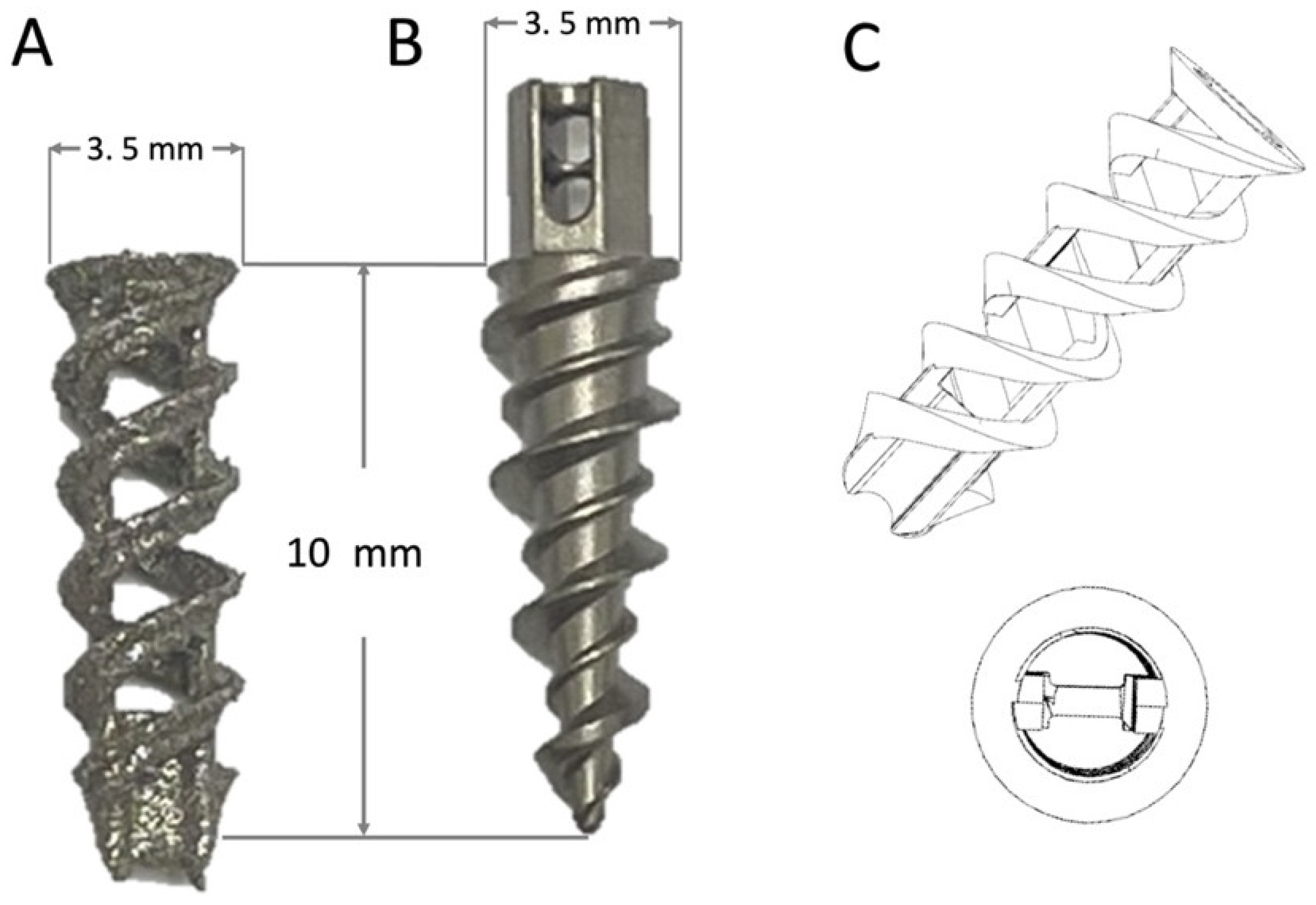 3DPrinted DoubleHelical Biodegradable Iron Suture Anchor A Rabbit