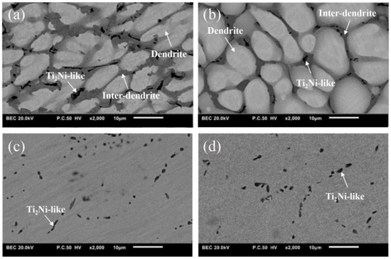 Effect of Homogenization on the Transformation Temperatures