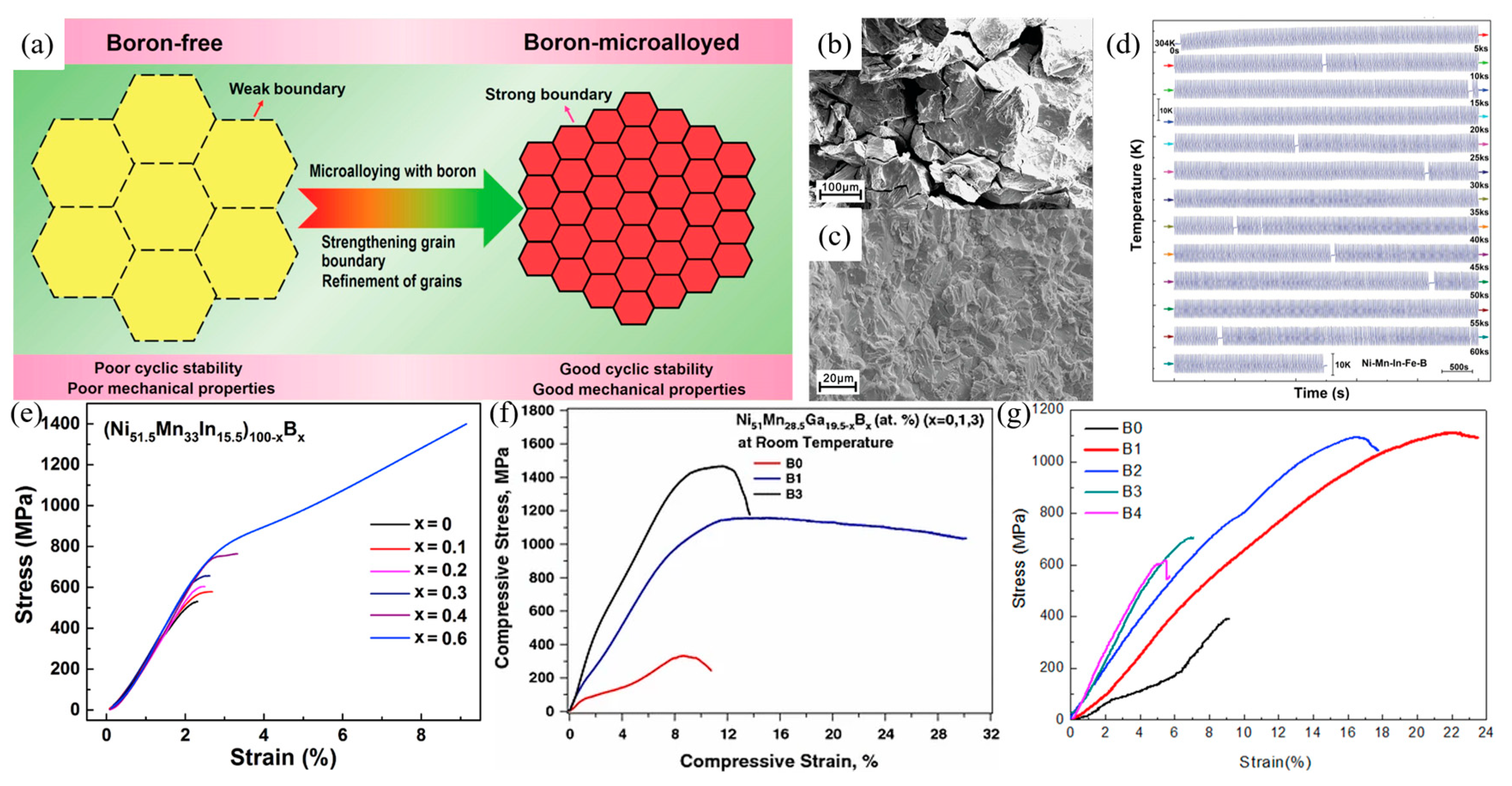 Toughening of Ni-Mn-Based Polycrystalline Ferromagnetic