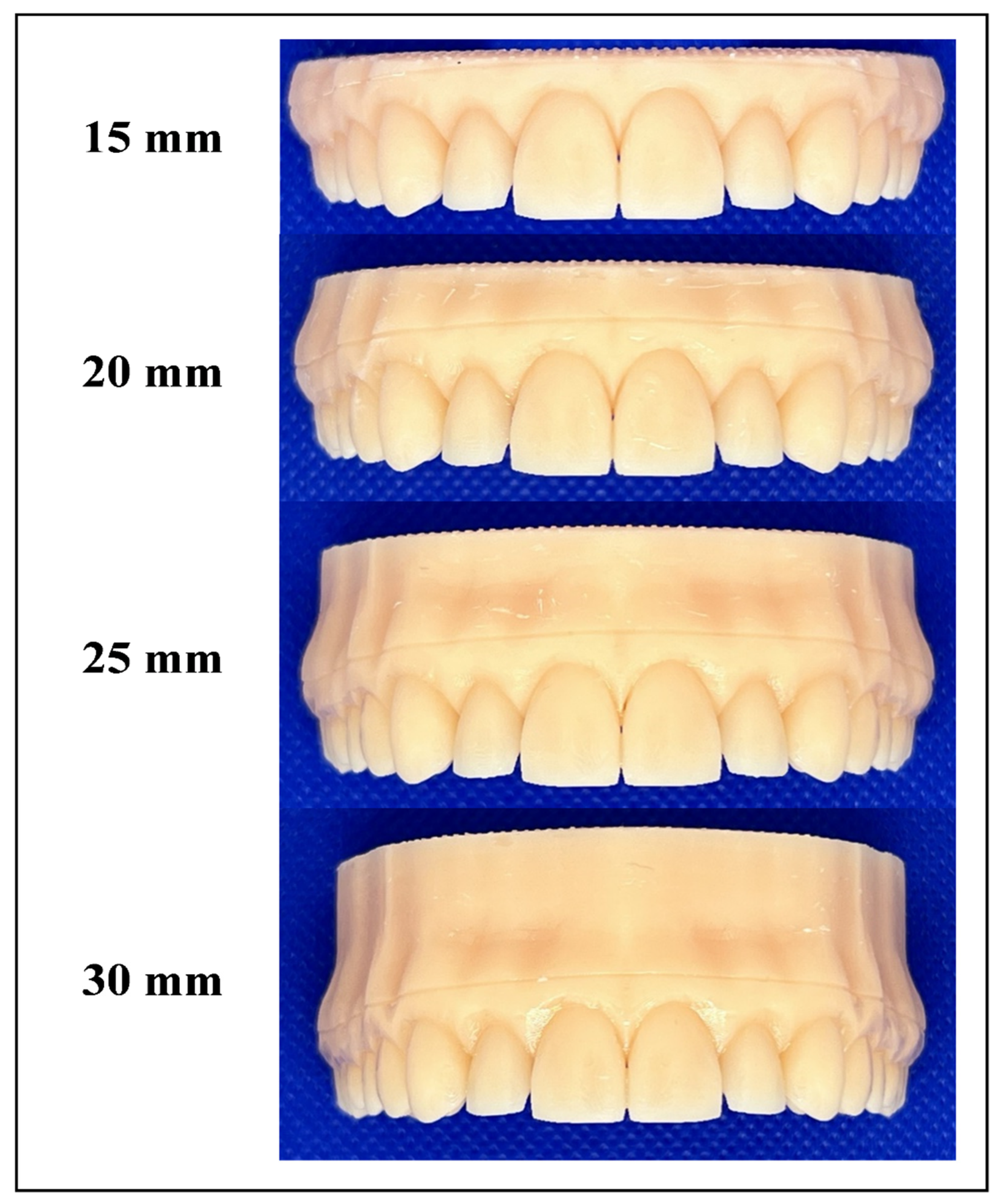 Effect of the Height of a 3D-Printed Model on the Force