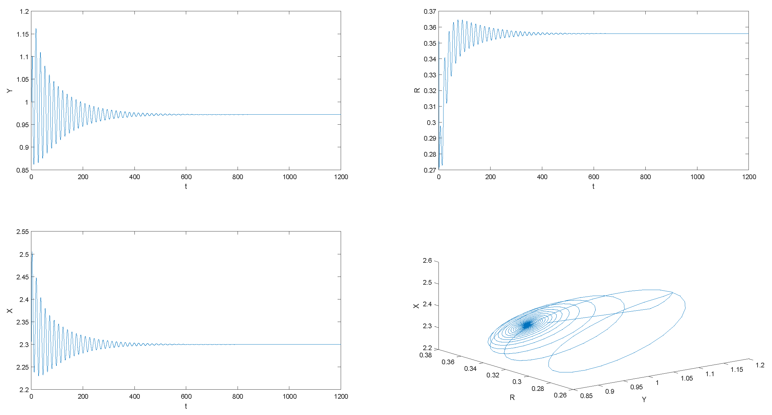 The business cycle dynamical coupling and chaotic fluctations
