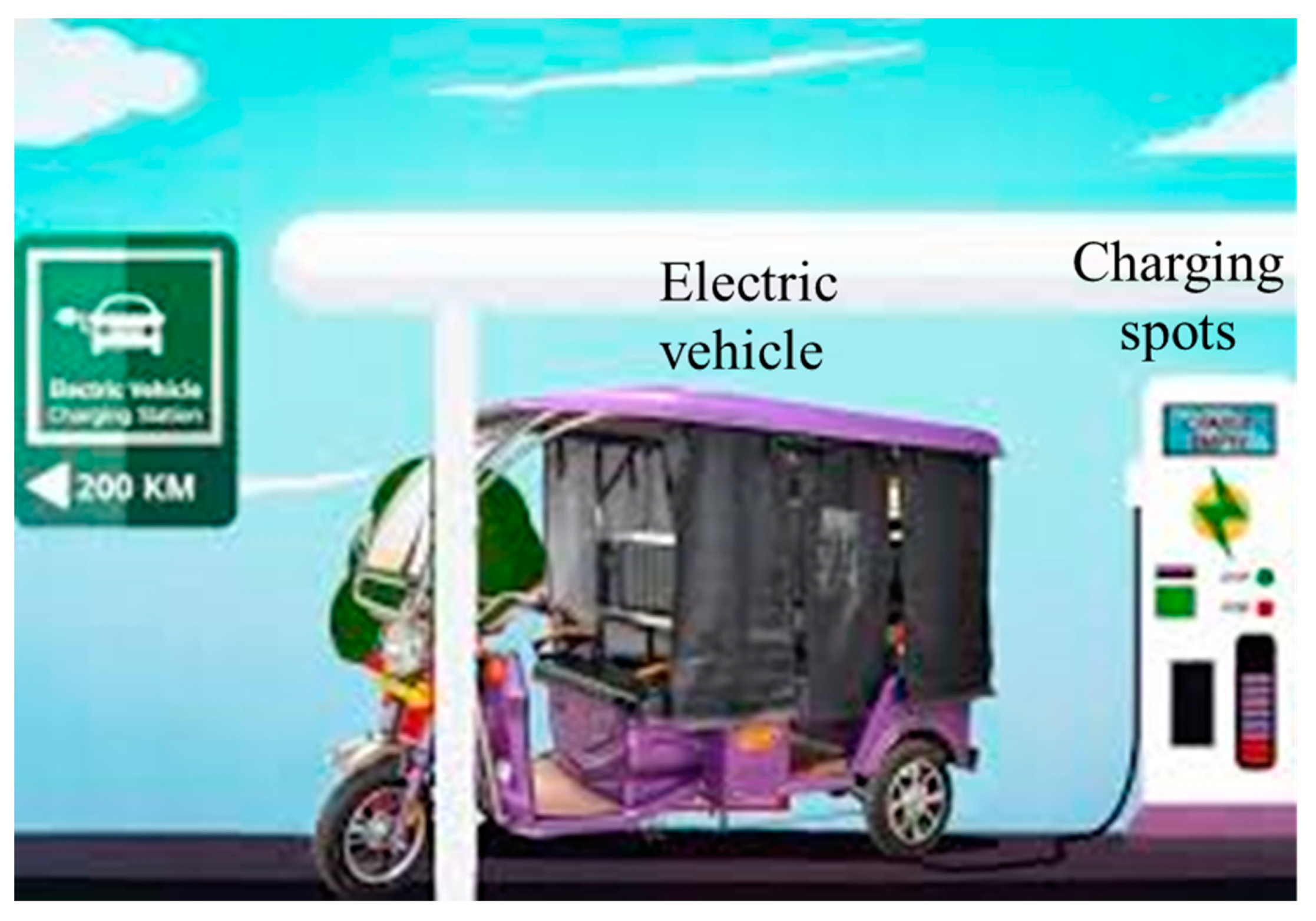 E rickshaw sales charging station
