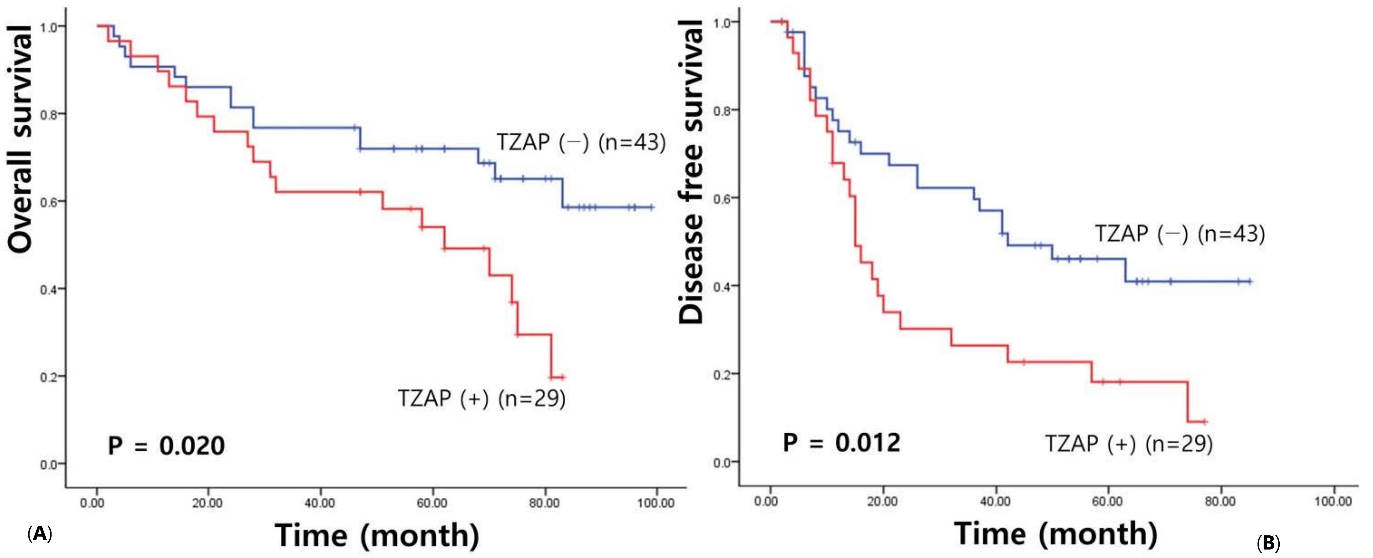 Clinical Characteristics of TZAP (ZBTB48) in Hepatocellular