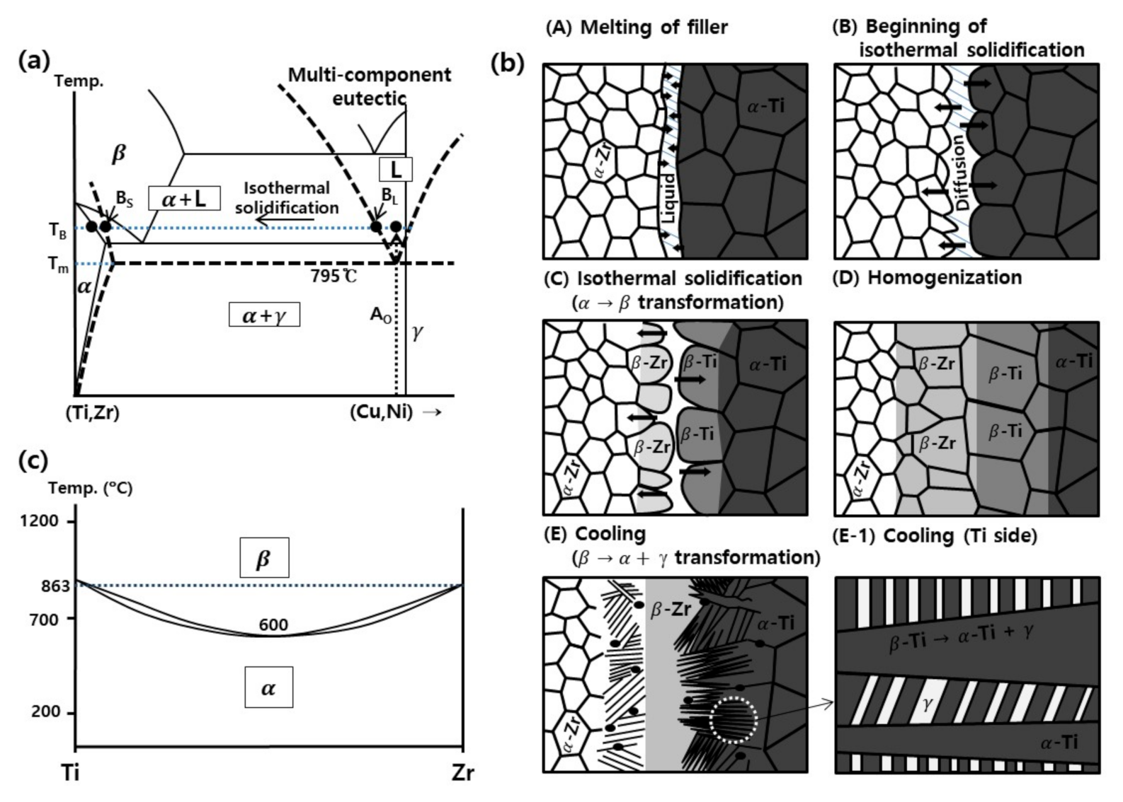Metals Free Full Text Microstructural And Corrosion Properties Of Ti To Zr Dissimilar Alloy Joints Brazed With A Zr Ti Cu Ni Amorphous Filler Alloy Html