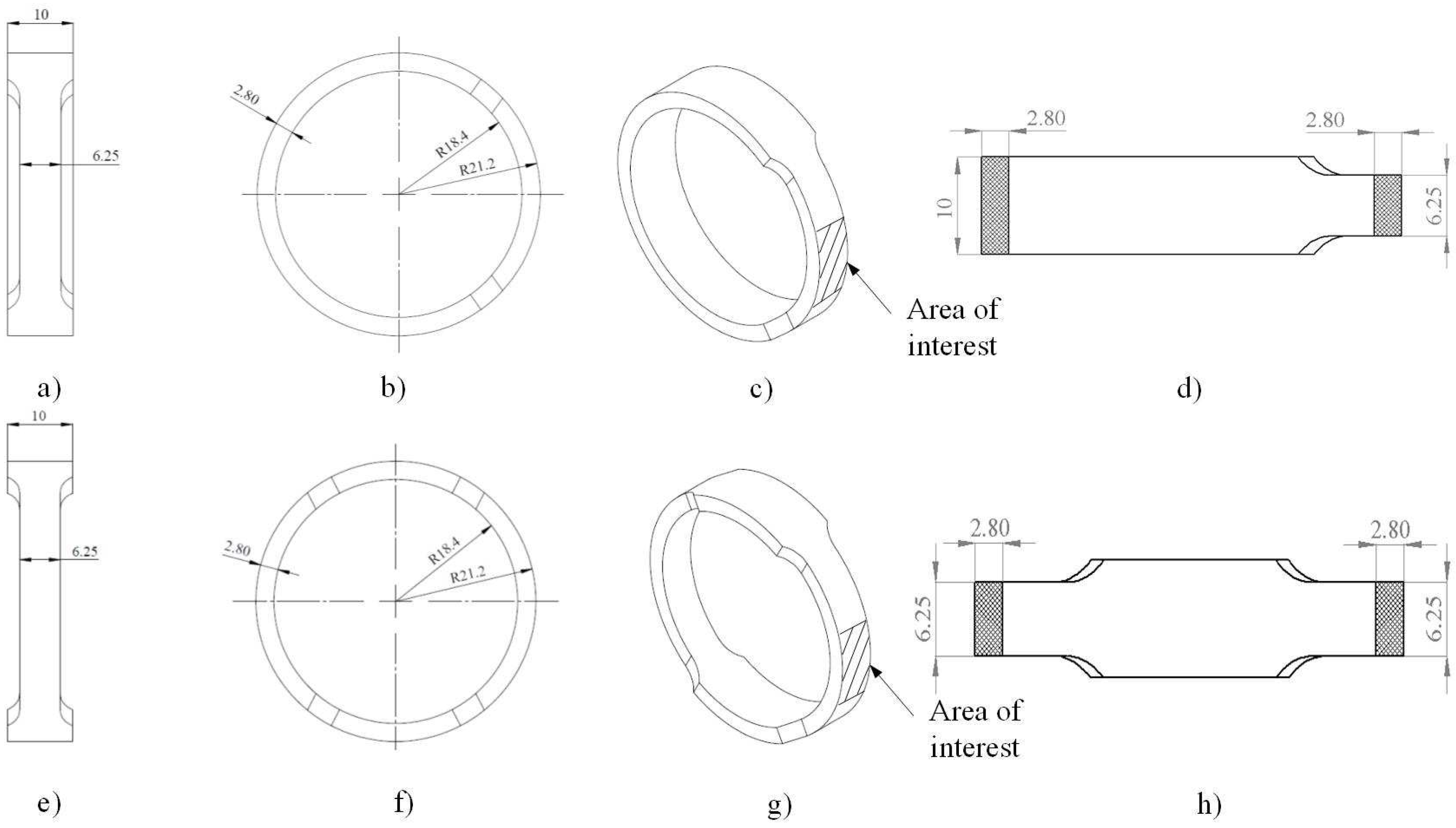 Metals Free Full Text Experimental Evaluation Of Hoop Stress Ndash Strain State Of 3d Printed Pipe Ring Tensile Specimens Html