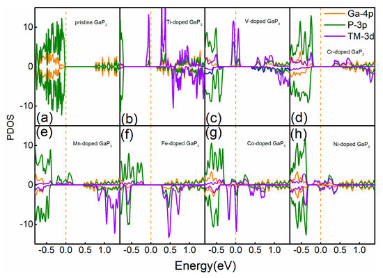 Spin Polarization Properties of Two Dimensional GaP3 Induced