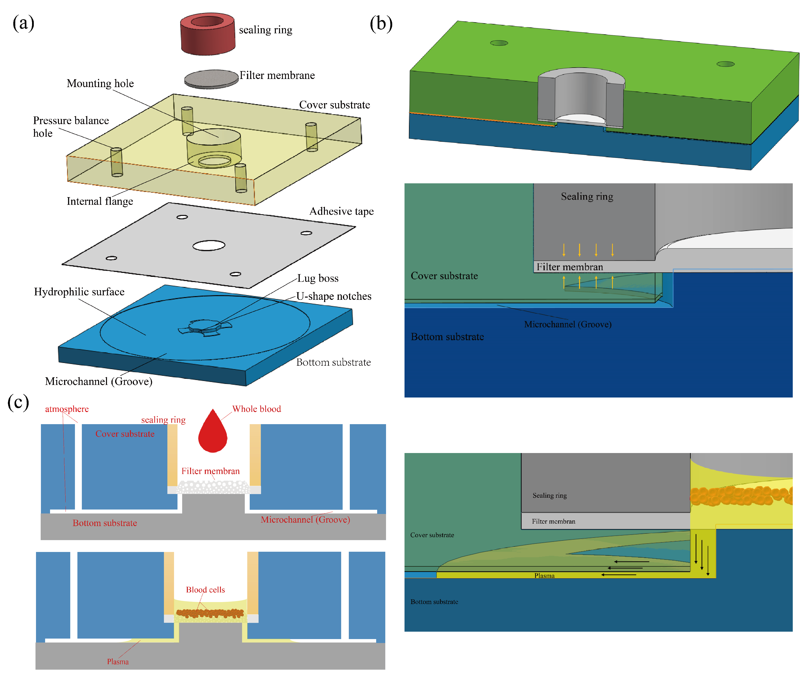 Capillary Force-Driven Quantitative Plasma Separation Method