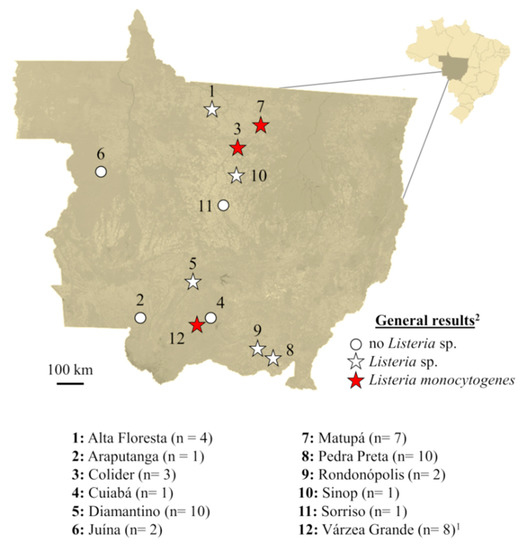 Listeria monocytogenes in Export-approved Beef from Mato Grosso, Brazil: Prevalence, Molecular Characterization and Resistance to Antibiotics and Disinfectants