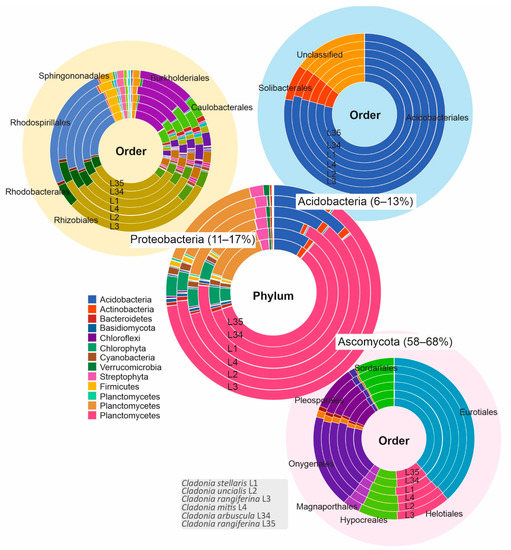 Microbial Communities of Cladonia Lichens and Their Biosynthetic Gene ...