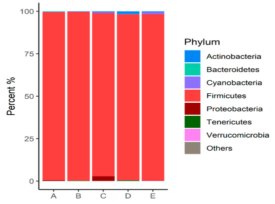 Intestinal Microbiome Profiles in Broiler Chickens Raised with 