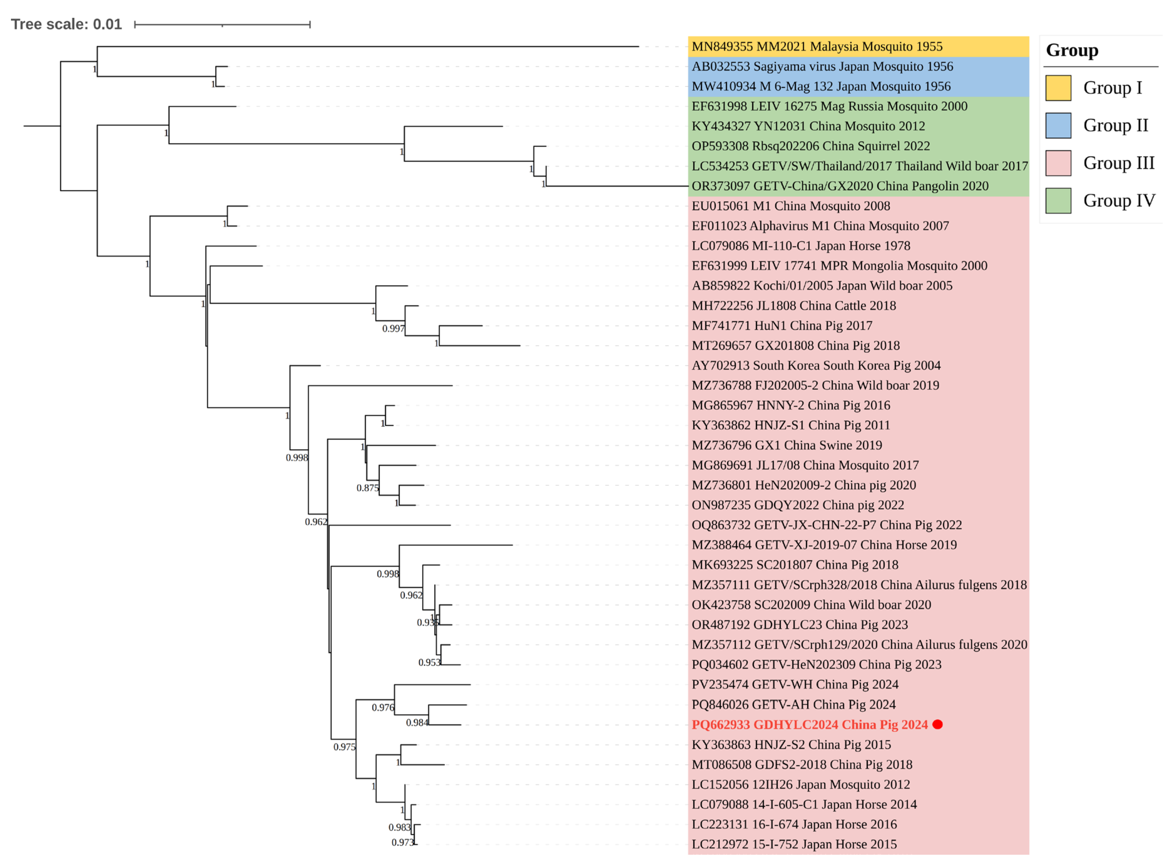 Getv Tree Re-Emergence and Characterization of a Highly Pathogenic Getah Virus on ...