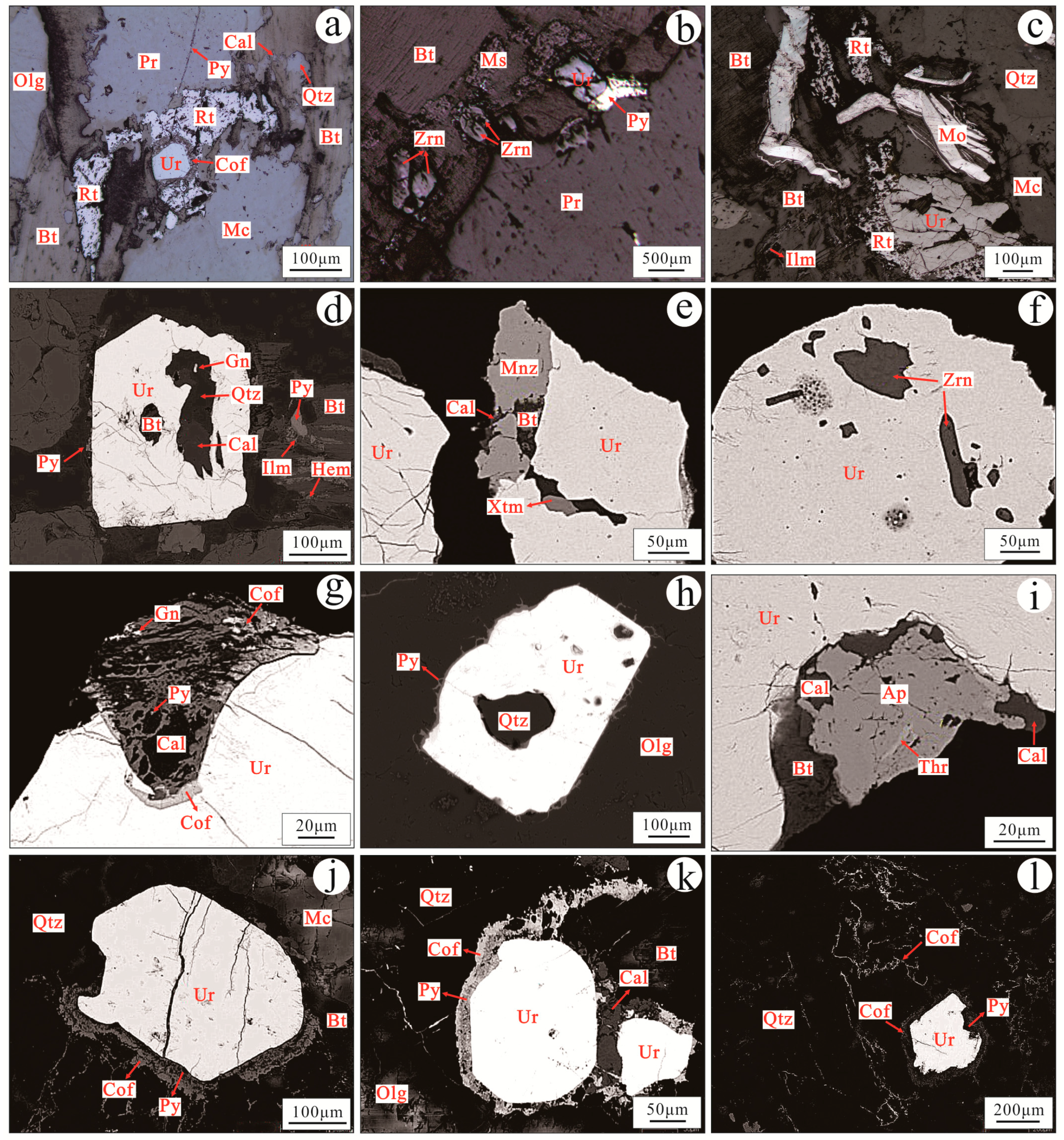 Geochronology and Geochemistry of Uraninite and Coffinite Geochronology and Geochemistry of Uraninite and Coffinite
