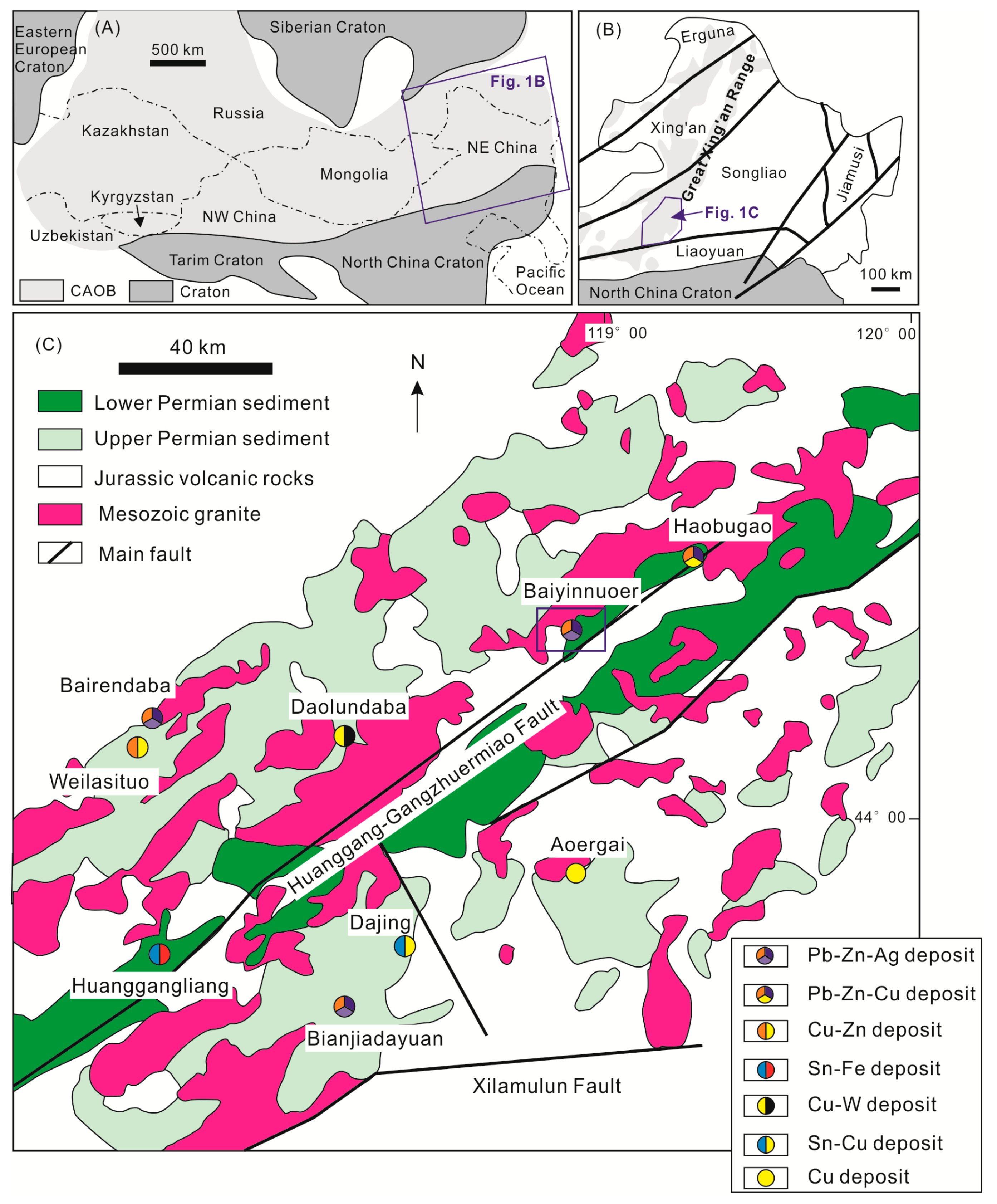 Ophiolites in the Xing'an-Inner Mongolia accretionary belt of the