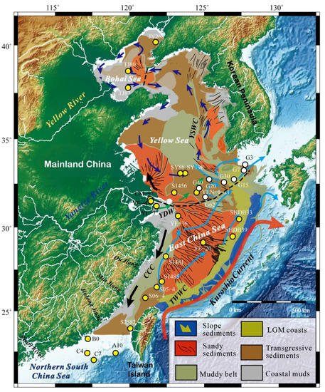 Detrital Zircon U-Pb Ages in the East China Seas
