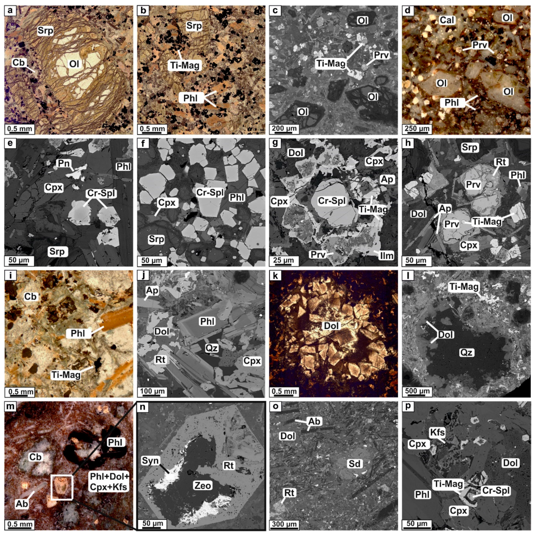 Minerals Free Full Text Petrogenesis Of Ultramafic Lamprophyres From The Terina Complex Chadobets Upland Russia Mineralogy And Melt Inclusion Composition Html
