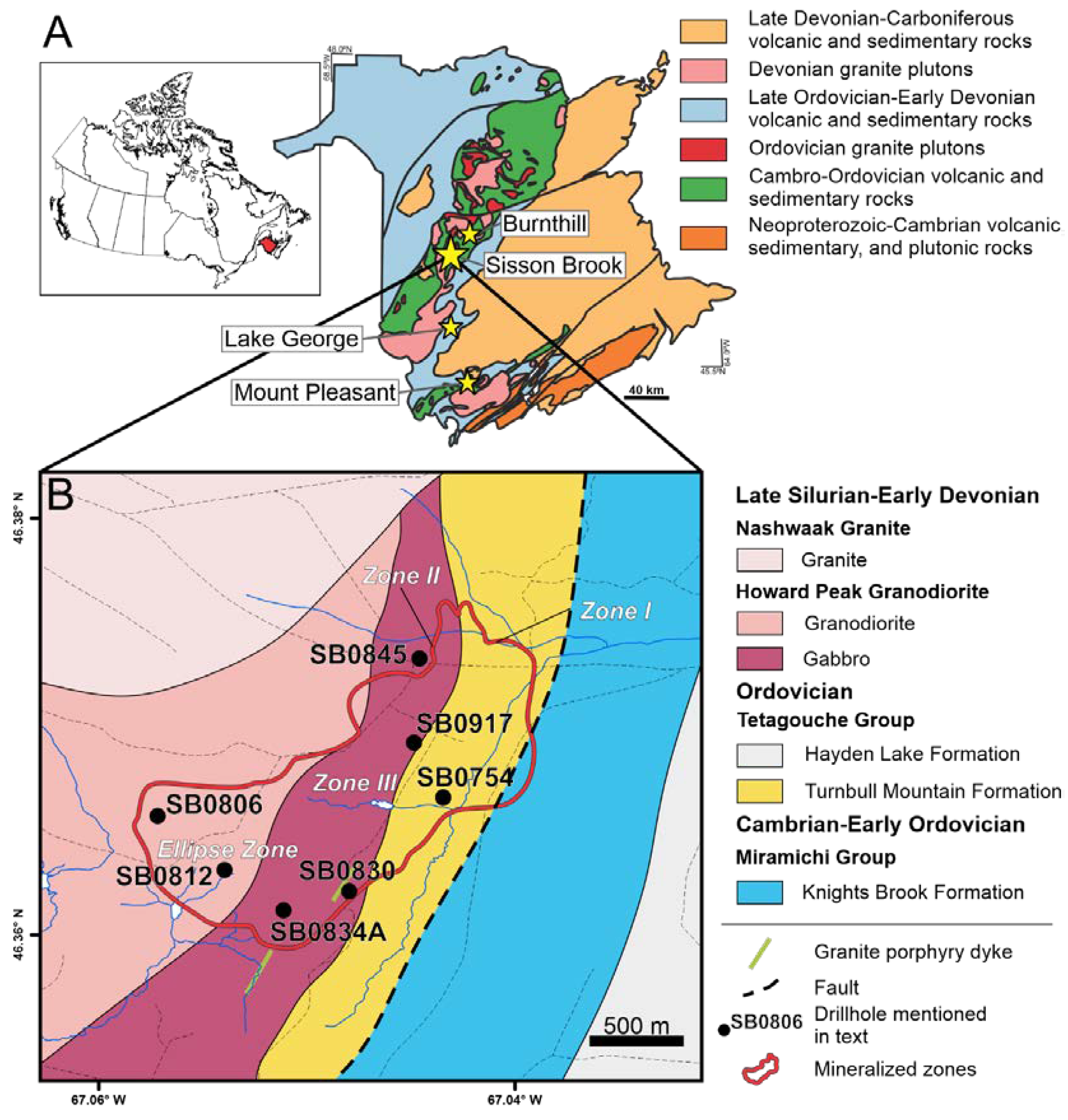 Geology Of New Brunswick Minerals | Free Full-Text | Influence Of Titaniferous Phases On Tungsten  Mineralizing Processes At The Giant Sisson Brook W-Mo Deposit, New Brunswick,  Canada: Mineral-Chemical And Geochronological Assessment